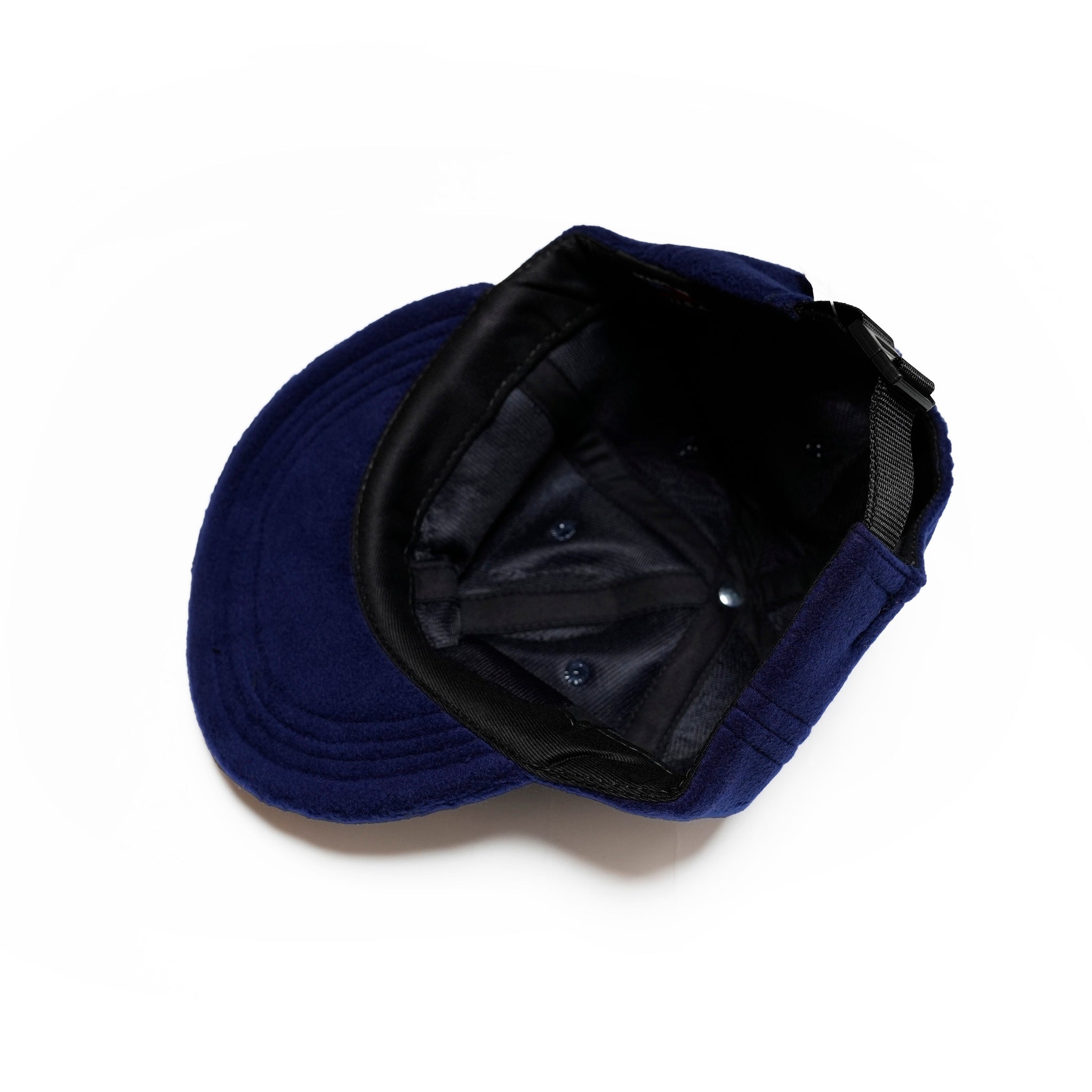 *Polar Fleece B.B. Caps / Made In USA | Color:Black/Navy【NOBRAND】