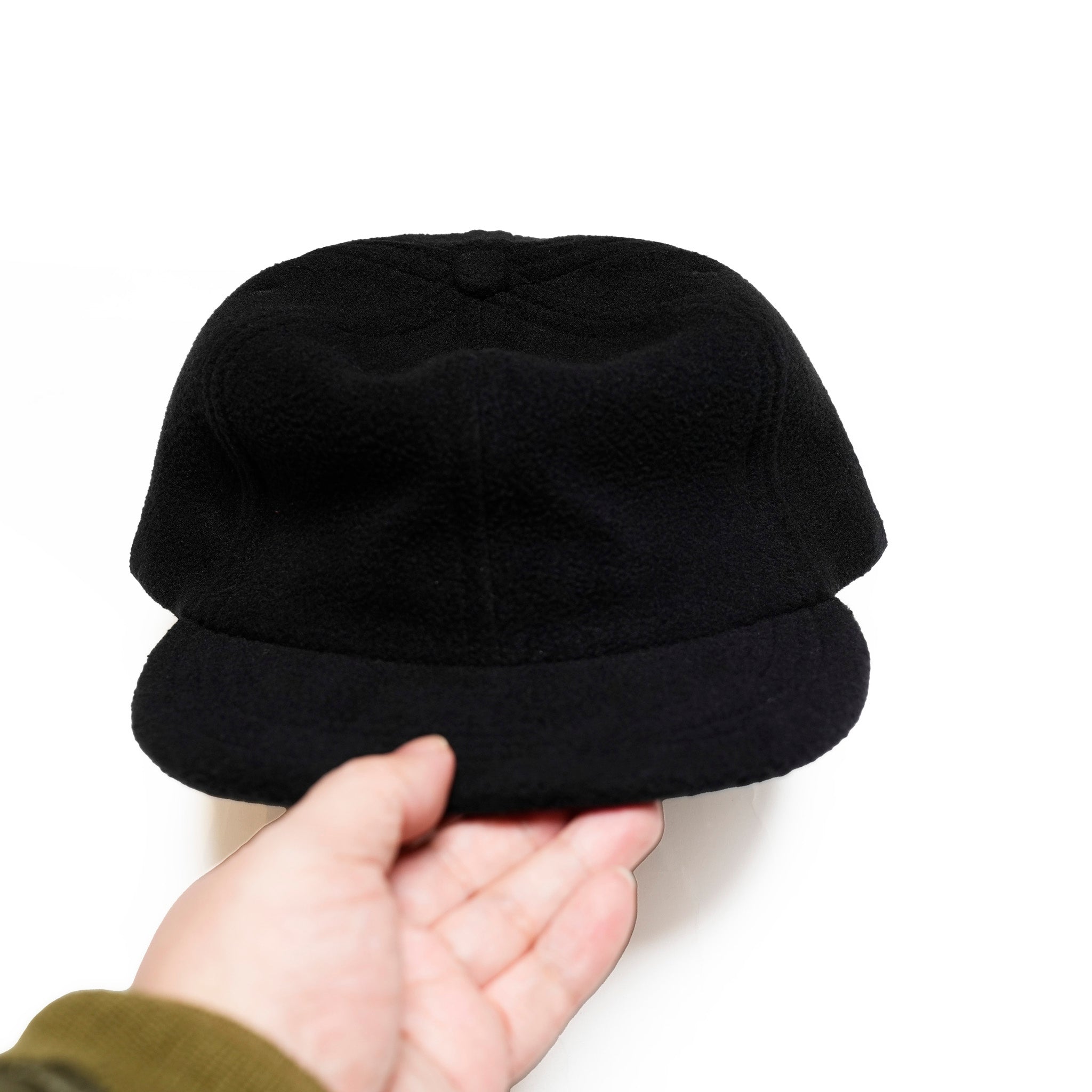 *Polar Fleece B.B. Caps / Made In USA | Color:Black/Navy【NOBRAND】