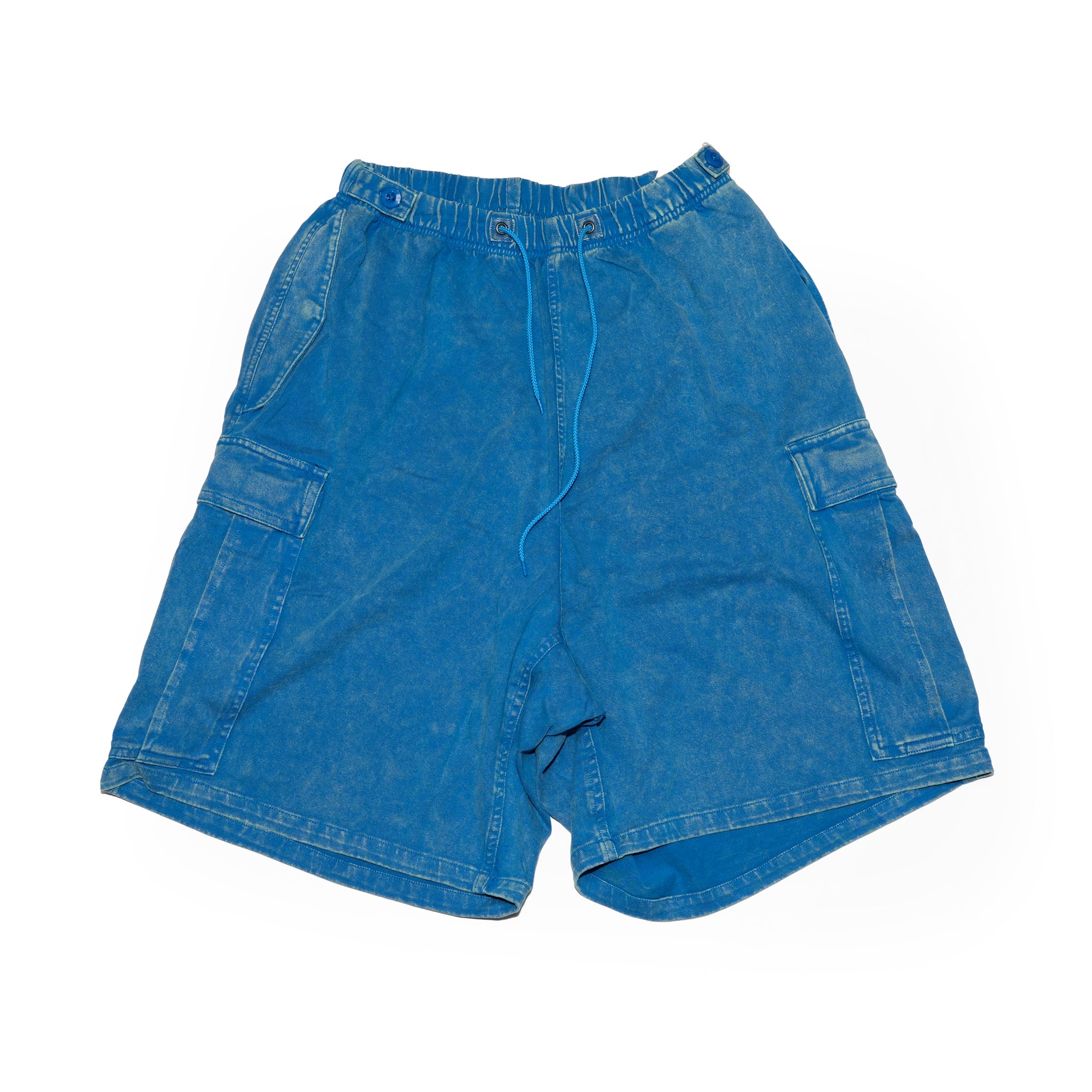 Randy shorts  t-cloth V.D | Easy Trousers Shorts | Color_Faded Turquise | No_cz-imst-293_faded turquise【IMPRESTORE_インプレストア】