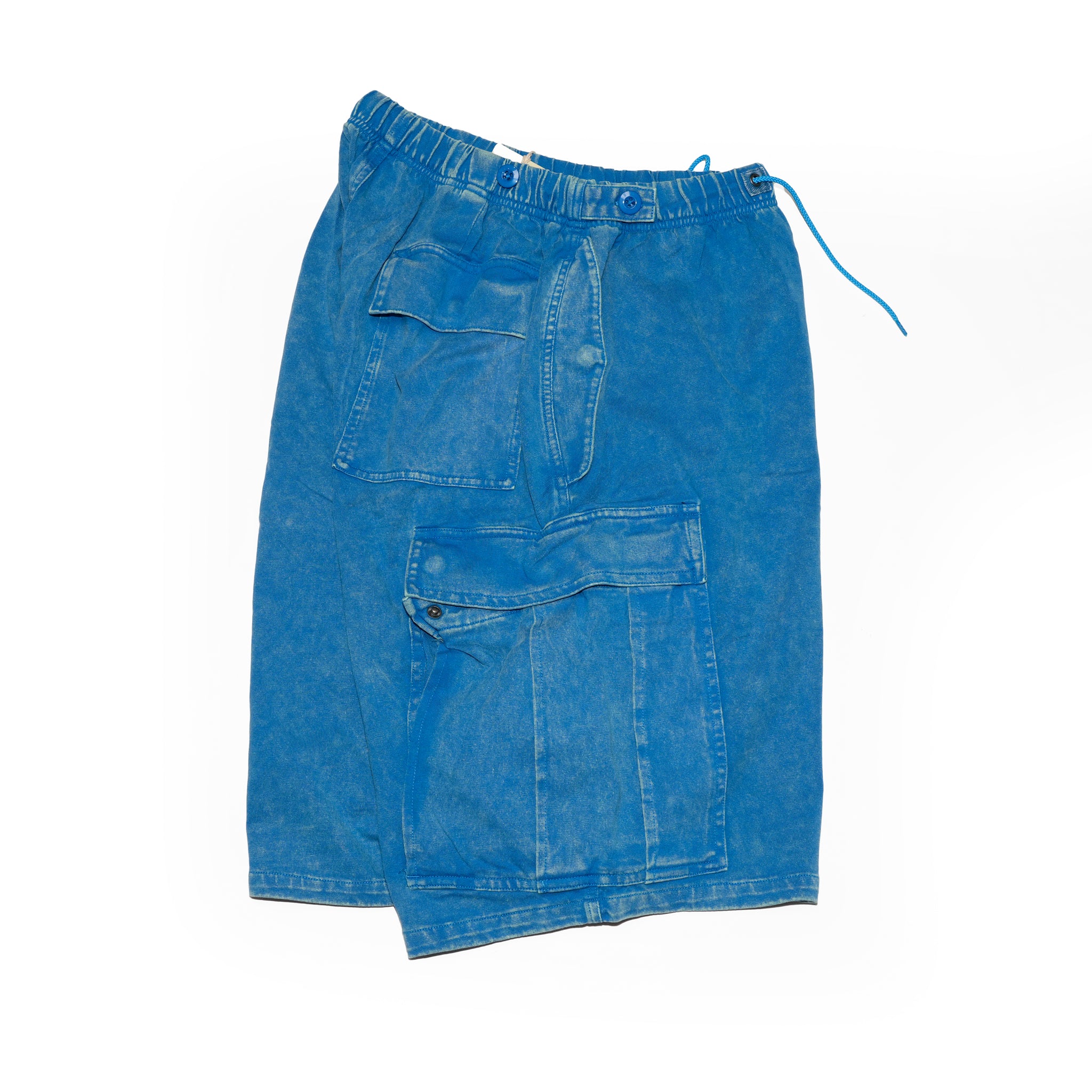 Randy shorts  t-cloth V.D | Easy Trousers Shorts | Color_Faded Turquise | No_cz-imst-293_faded turquise【IMPRESTORE_インプレストア】