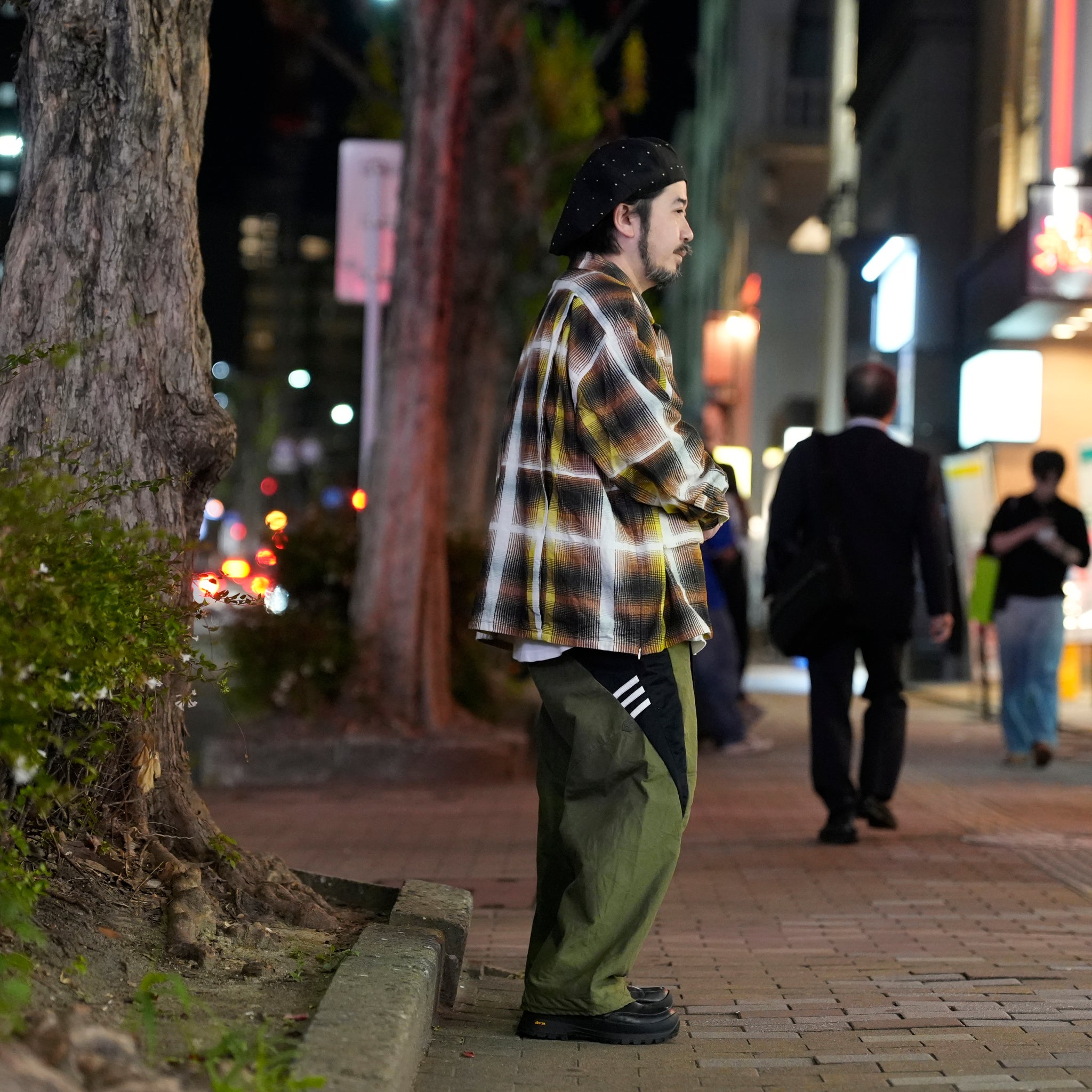 J.FOX | Printed flannel shirt| Color_Brown-Yellow | No_CZ-ImSt-355_Brown-Yellow【IMPRESTORE_インプレストア】