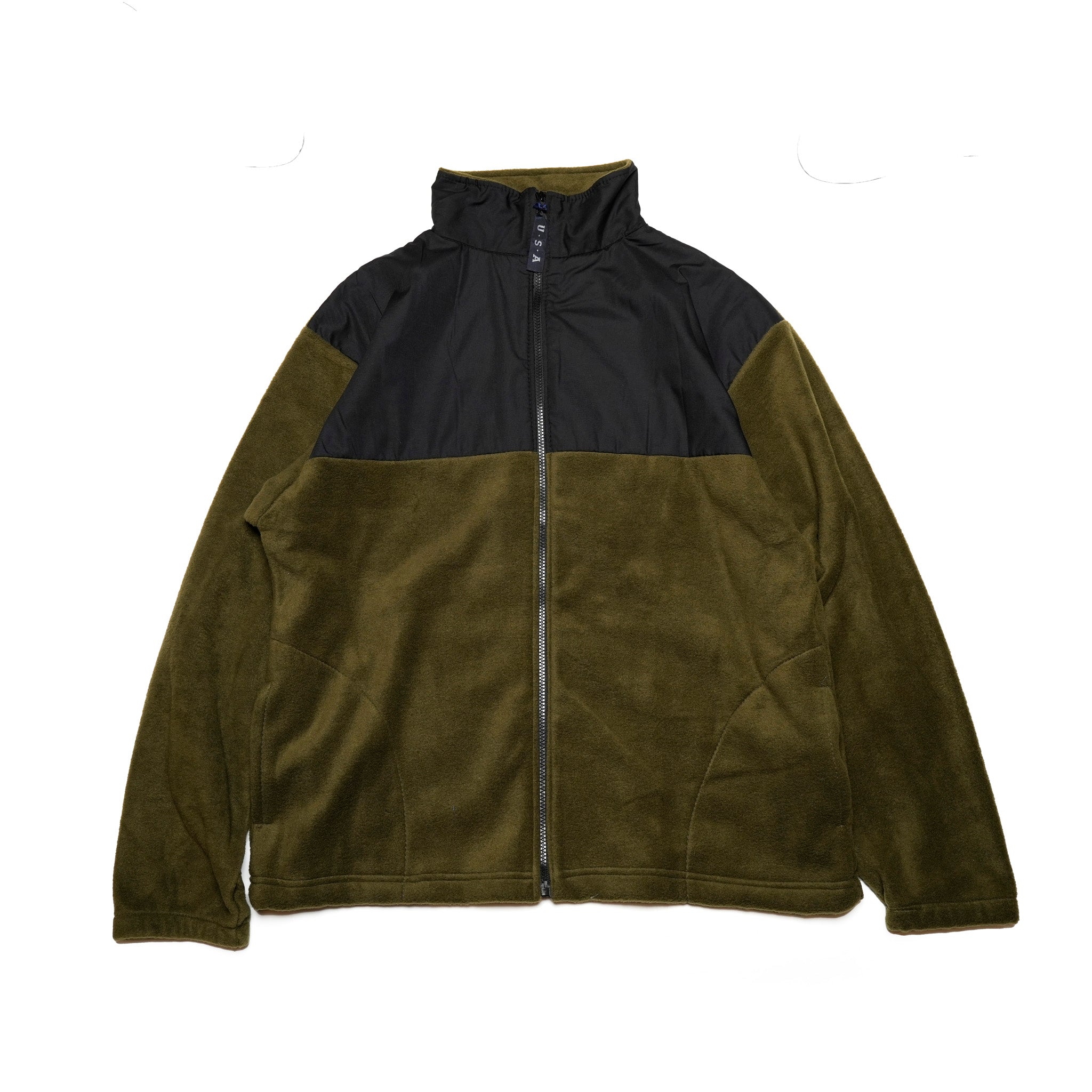 F25A | Fleece Pach JKT | Color:Khaki-Black【SPRING MOUNTAIN＿スプリングマウンテン】