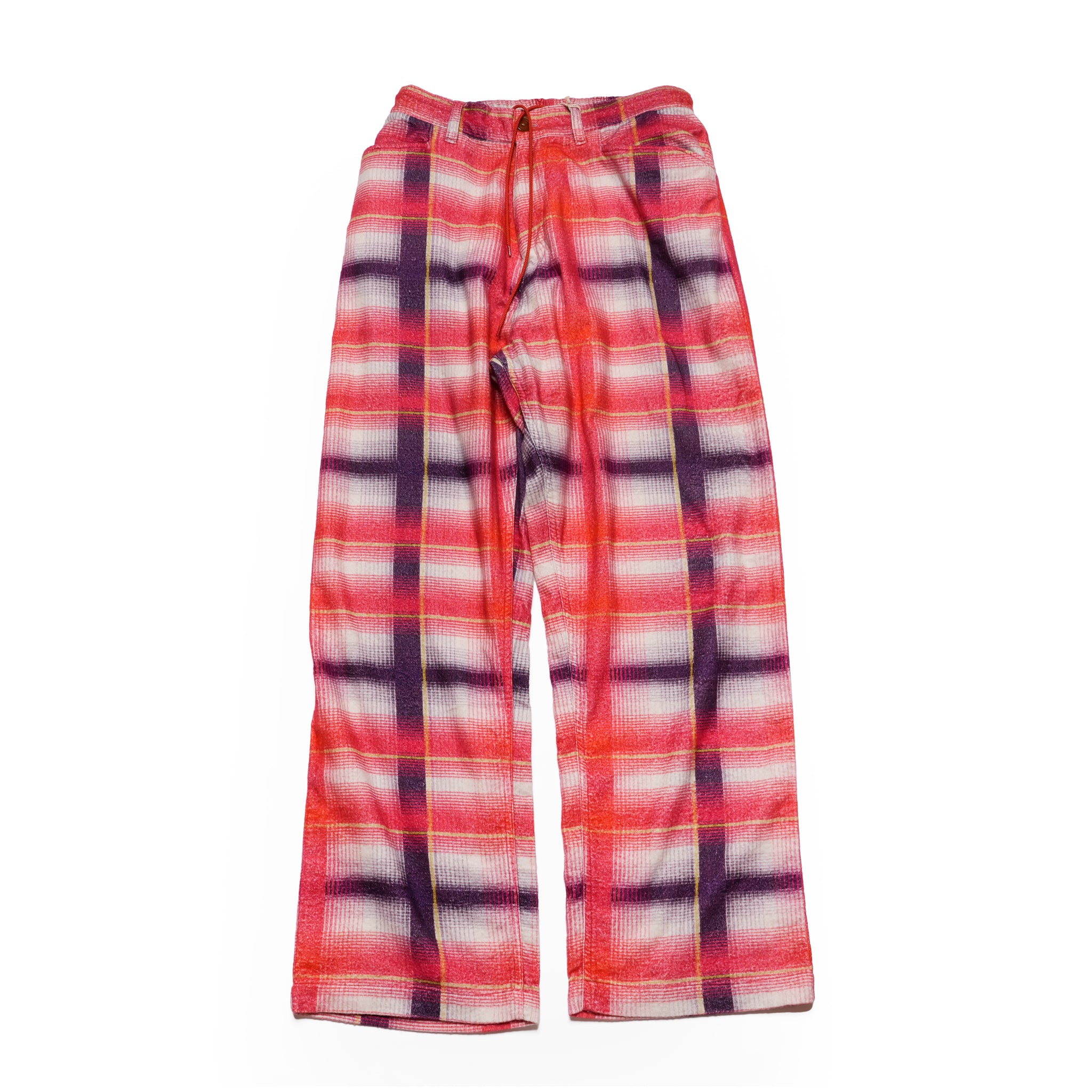 Lloyd | Printed flannel pajama pants | Color:RED-Navy | No:CZ-ImSt-365_red-yellow【IMPRESTORE_インプレストア】