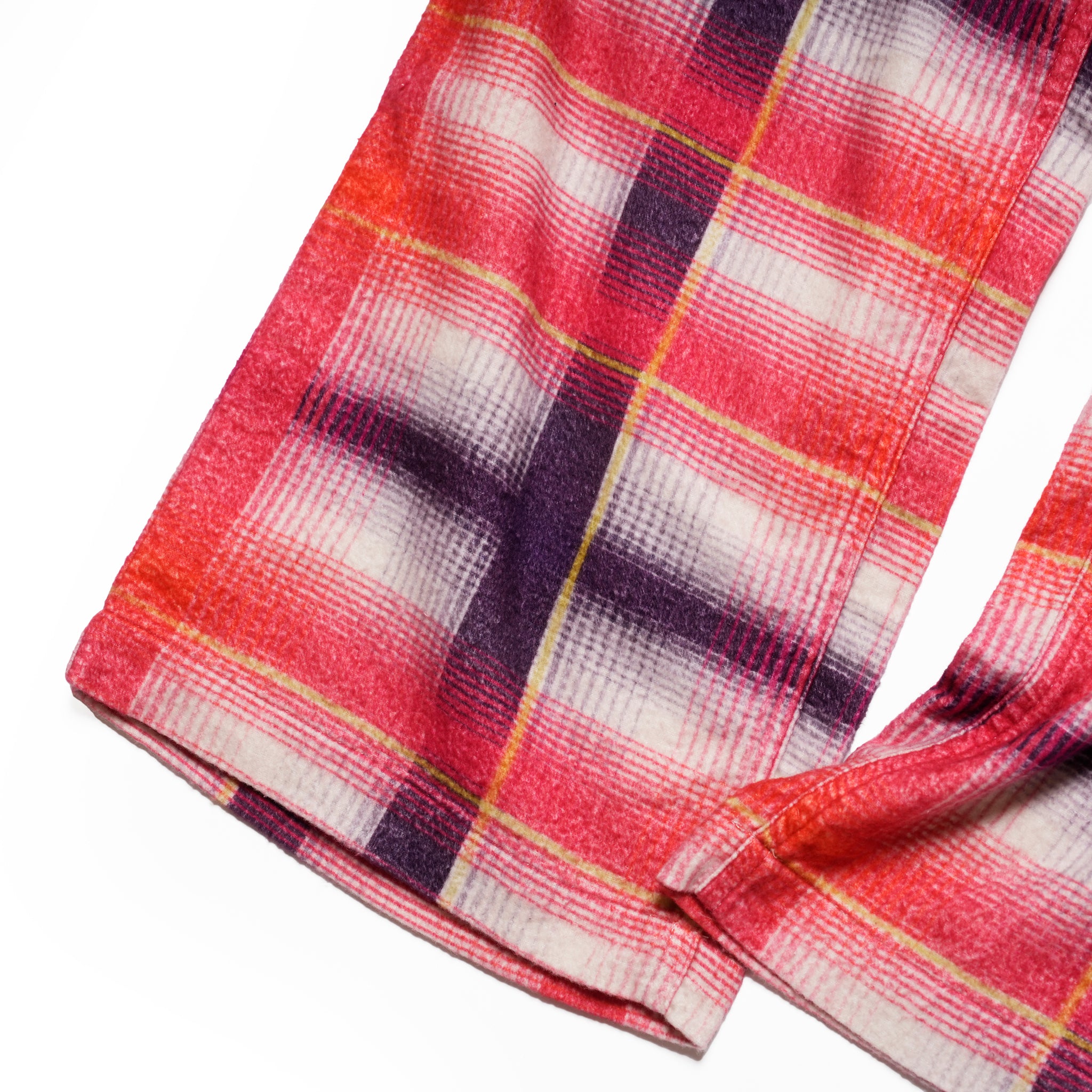 Lloyd | Printed flannel pajama pants | Color:RED-Navy | No:CZ-ImSt-365_red-yellow【IMPRESTORE_インプレストア】