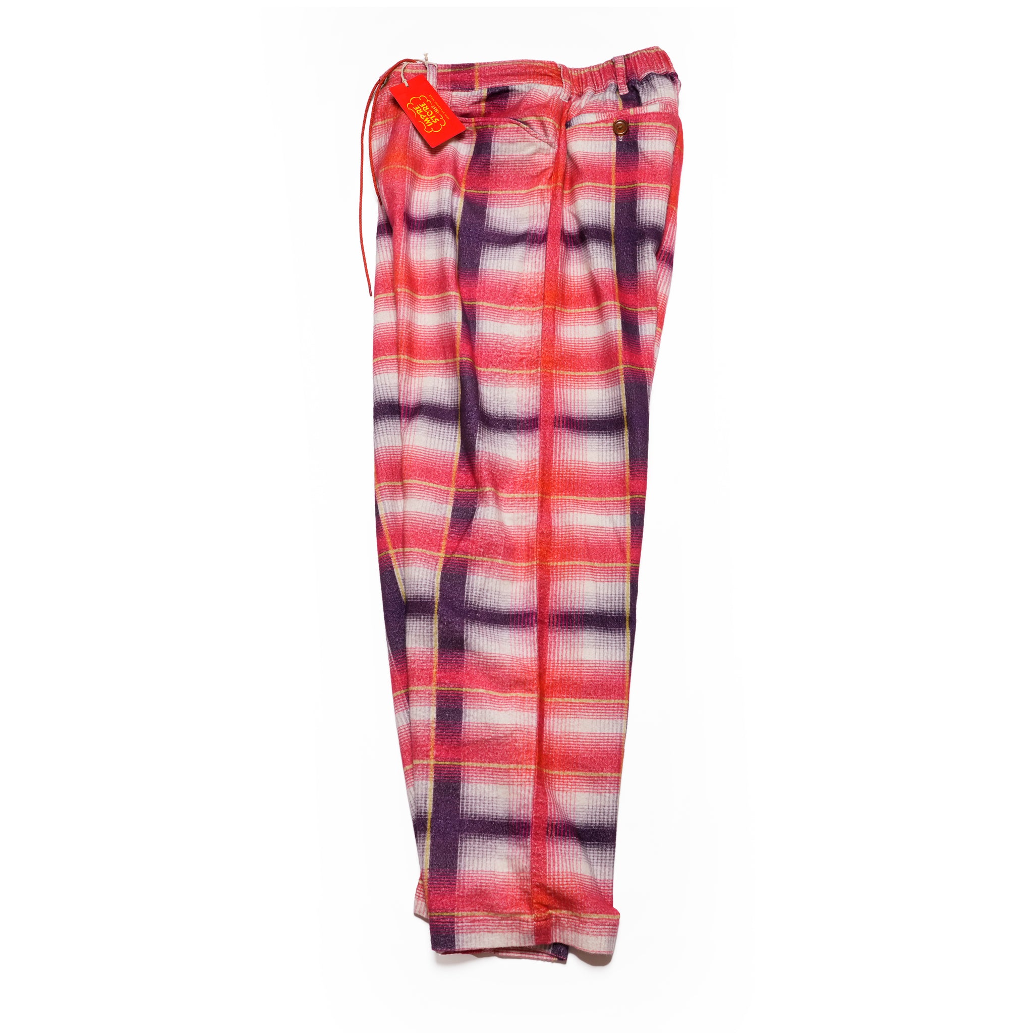 Lloyd | Printed flannel pajama pants | Color:RED-Navy | No:CZ-ImSt-365_red-yellow【IMPRESTORE_インプレストア】