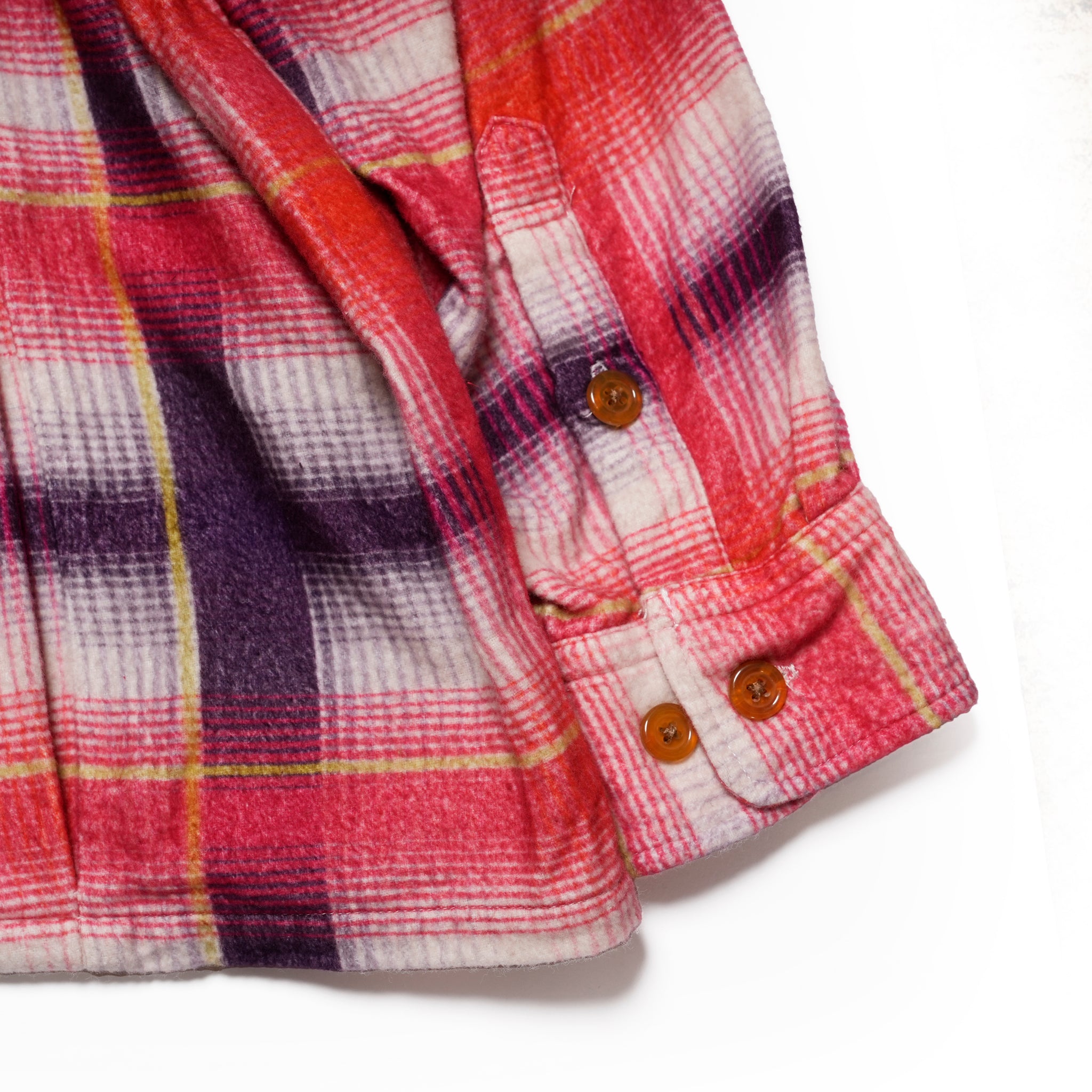 J.FOX | Printed flannel shirt| Color_Red-Navy | No_CZ-ImSt-355_Red-Navy【IMPRESTORE_インプレストア】