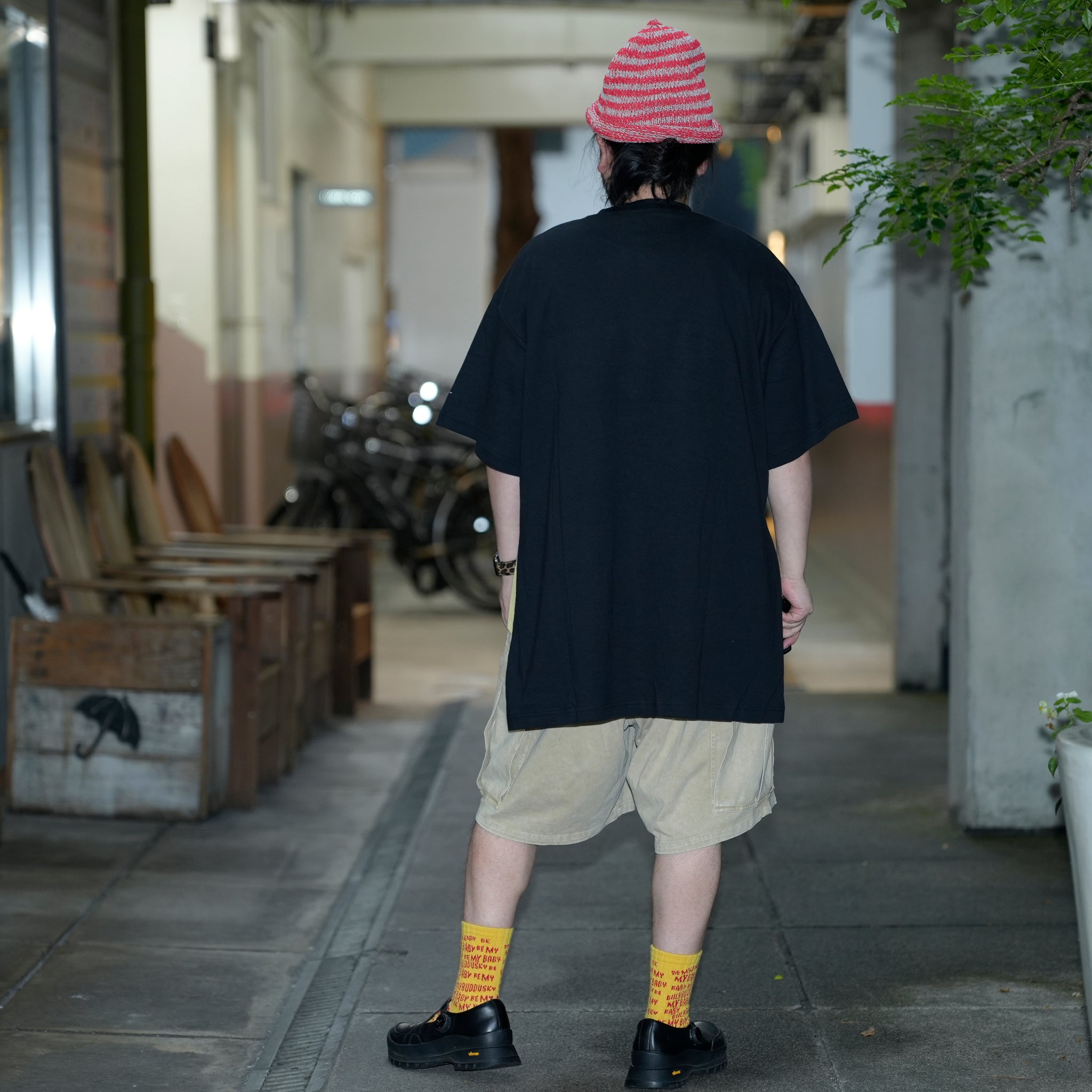SNS24-RE-T02 | SeRE：FYI tee -BLACK 【SEIVSON_セイブソン】