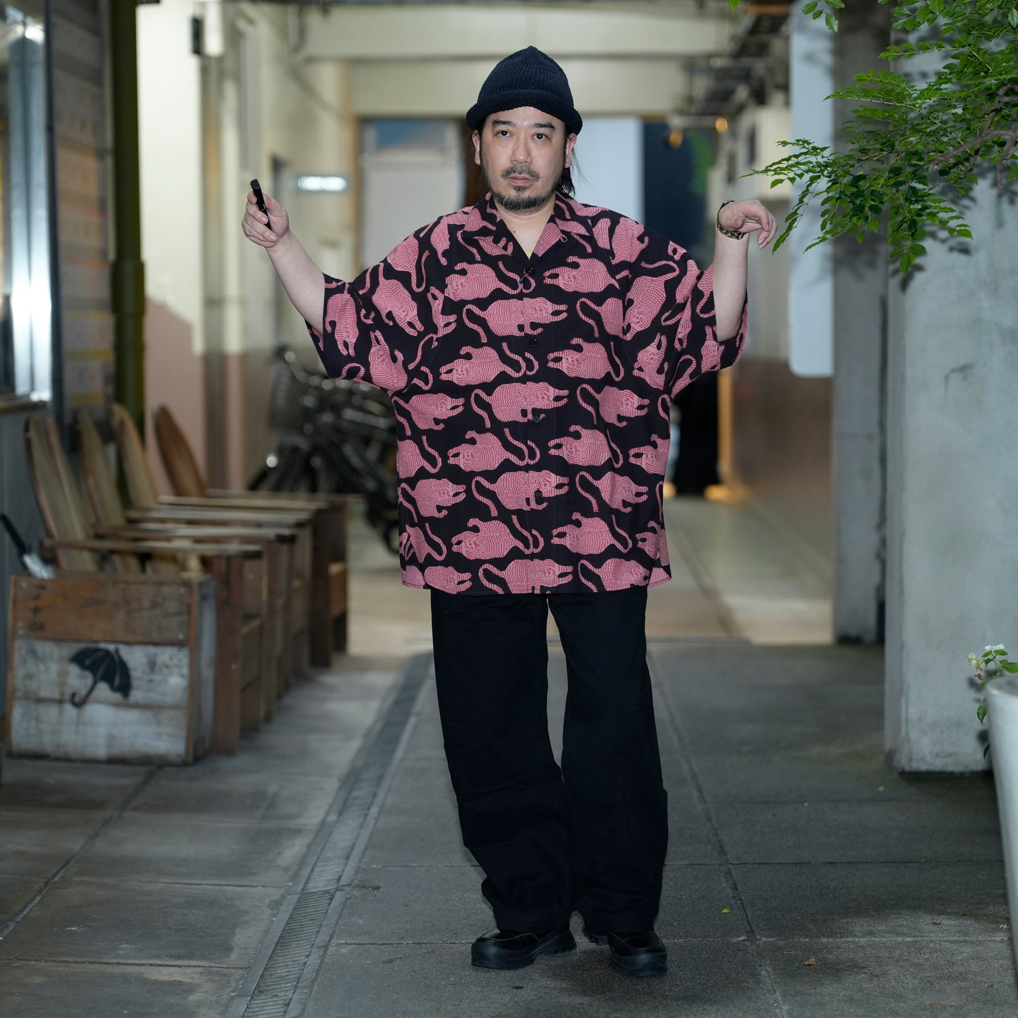 YUSUKE_Block Print Bp69 Coral |  | Color:Block Print Bp69 Coral【KARDO_カルド】