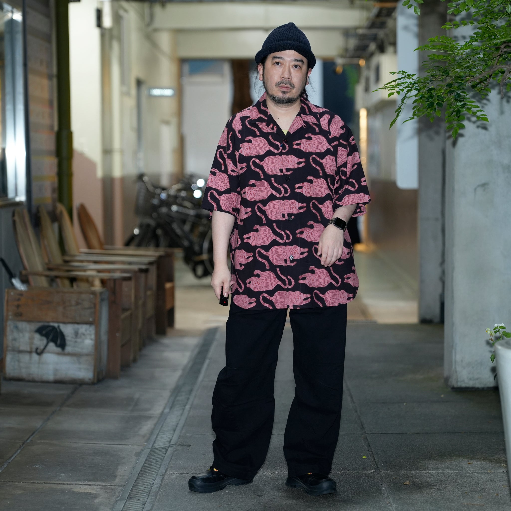 YUSUKE_Block Print Bp69 Coral |  | Color:Block Print Bp69 Coral【KARDO_カルド】