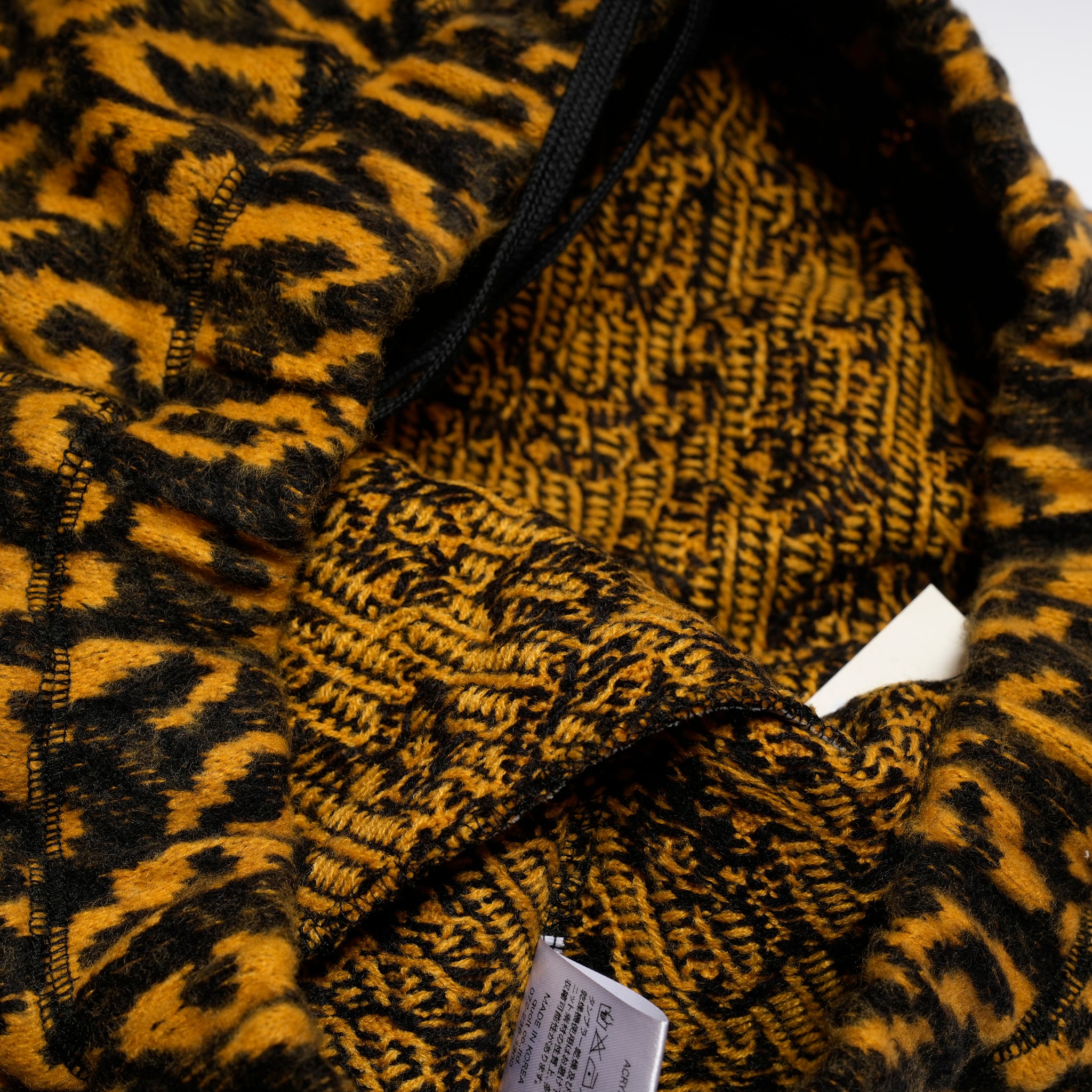 901T-1888 | Name: MUSTER KNIT-PANTS / MUSTARD-BLACK【QUOLT_クオルト】