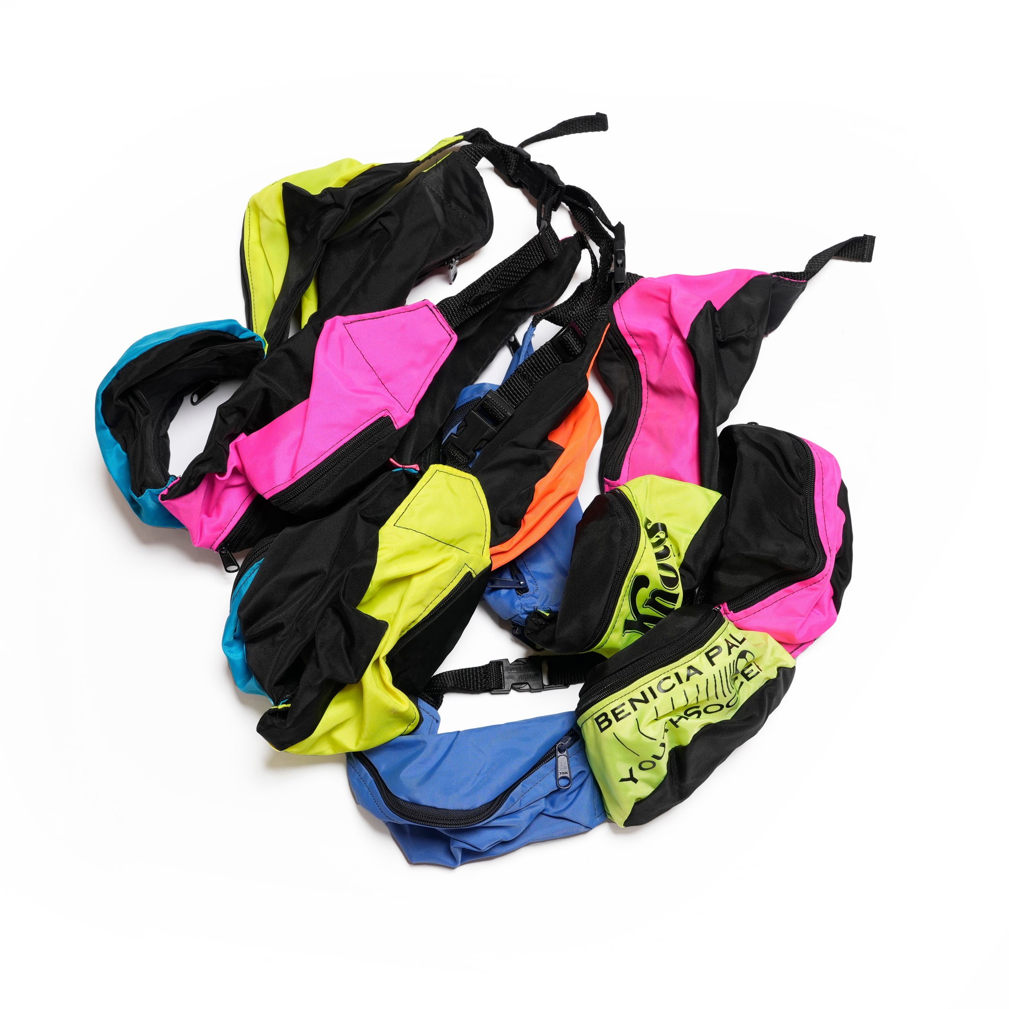 _3 Connection_2nd | =RE-MAKE HIP BAG= | Color:3 Connection【DEAD STOCK BAG】