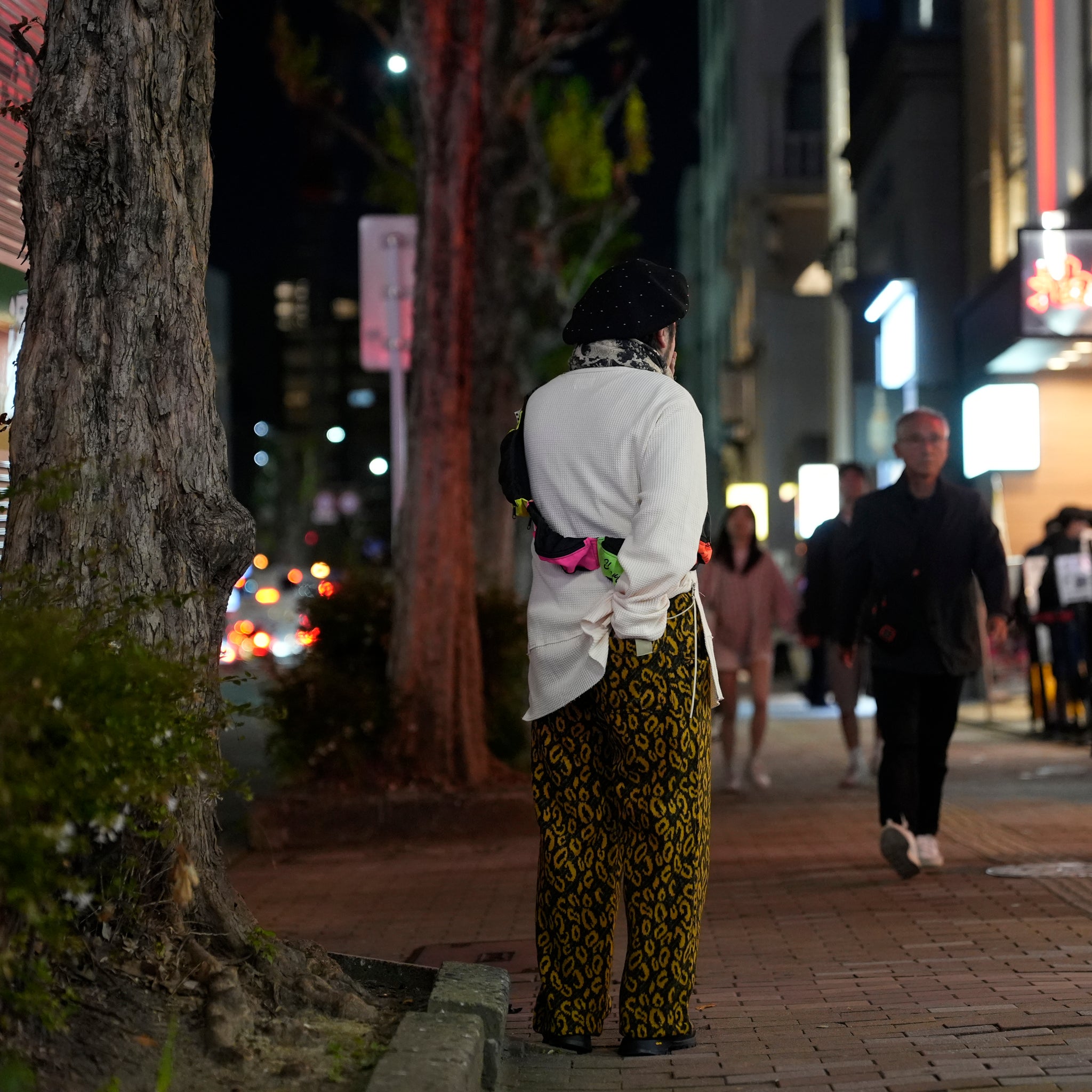 901T-1888 | Name: MUSTER KNIT-PANTS / MUSTARD-BLACK【QUOLT_クオルト】