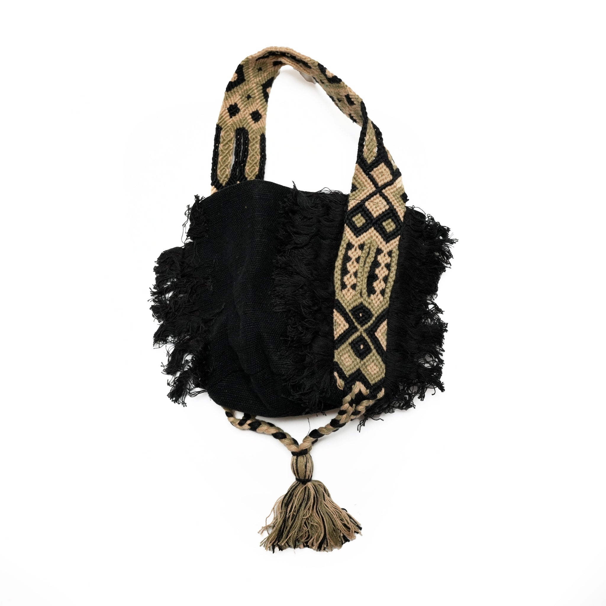 022042SR1_BLACK | TASSEL LANTERN BAG | Color:Black【SARA MALLIKA_サラマリカ】