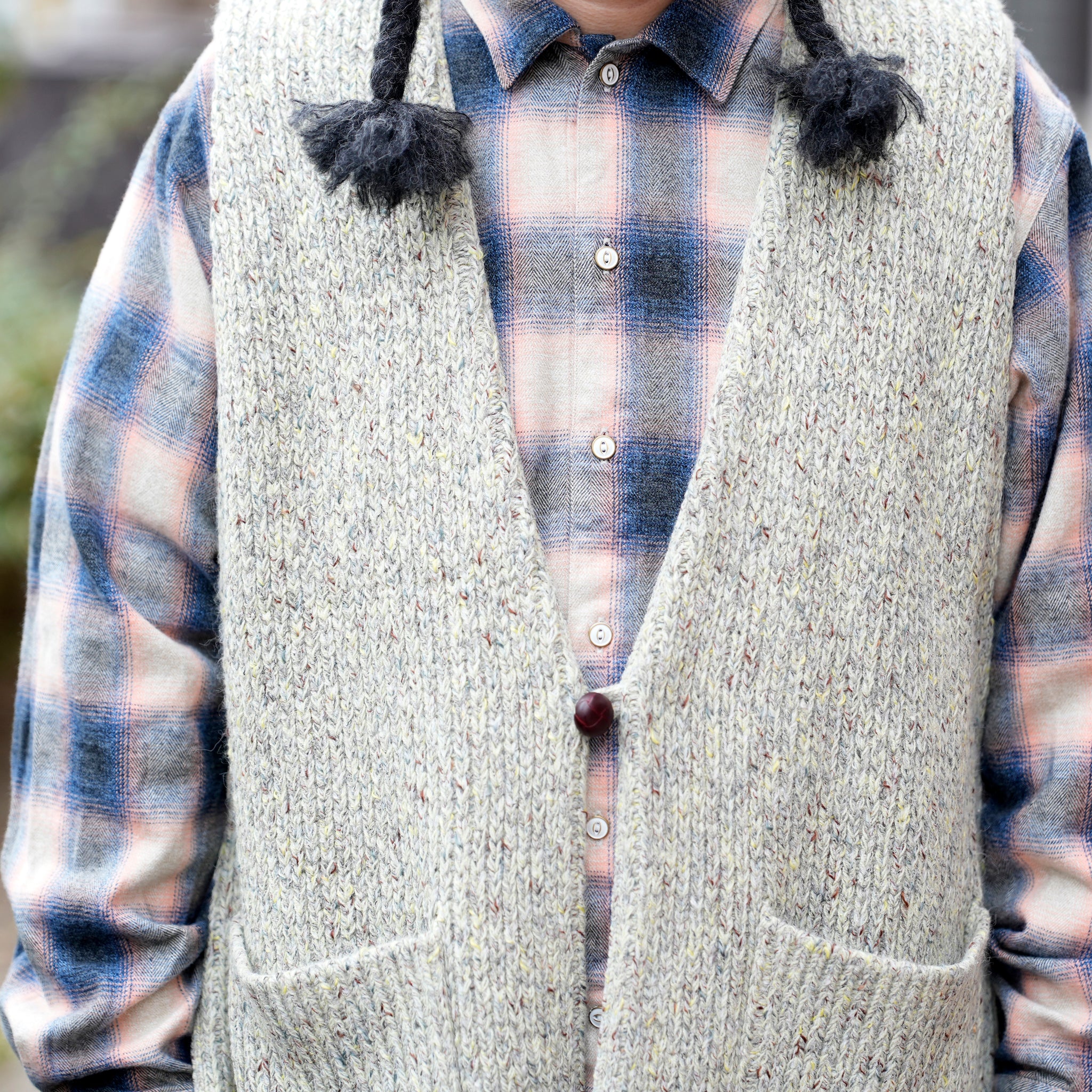 GRAIN VEST | Color_02-Sage Green | No_k0769202_02-sage green【NASNGWAM_ナスングワム】