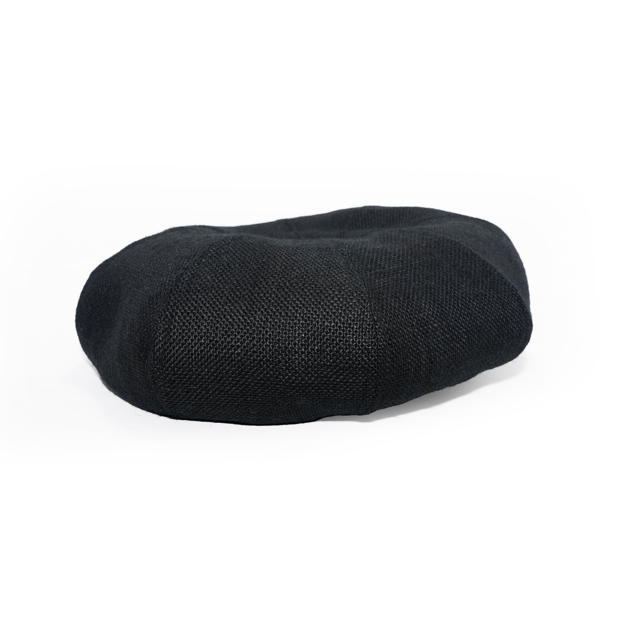 JUTE 8 PANELS BIG BERET | Color_Black/Natural | No_25-2-HT8BB【ORIGINAL JOHN_オリジナルジョン】
