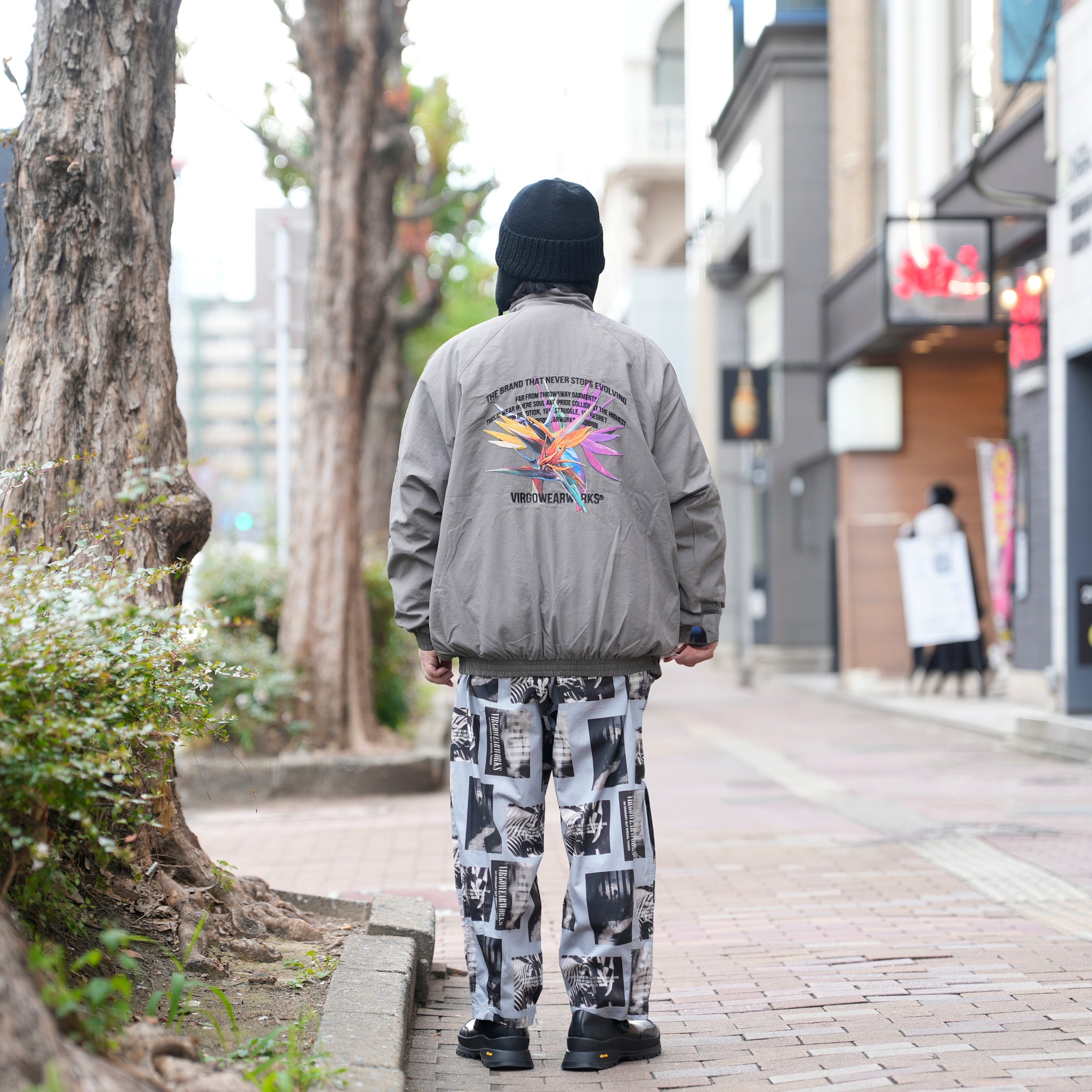 FLORA PANTHER REVERSIBLE JACKET – Gray | VIRGOwearworks