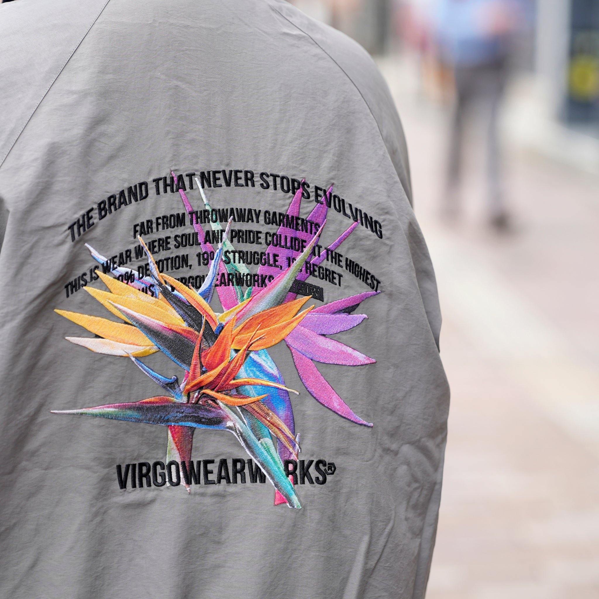 VG-JKT-390 | FLORA PANTHER REVERSIBLE JACKET | Gray【VIRGOwearworks_ヴァルゴウェアワークス】