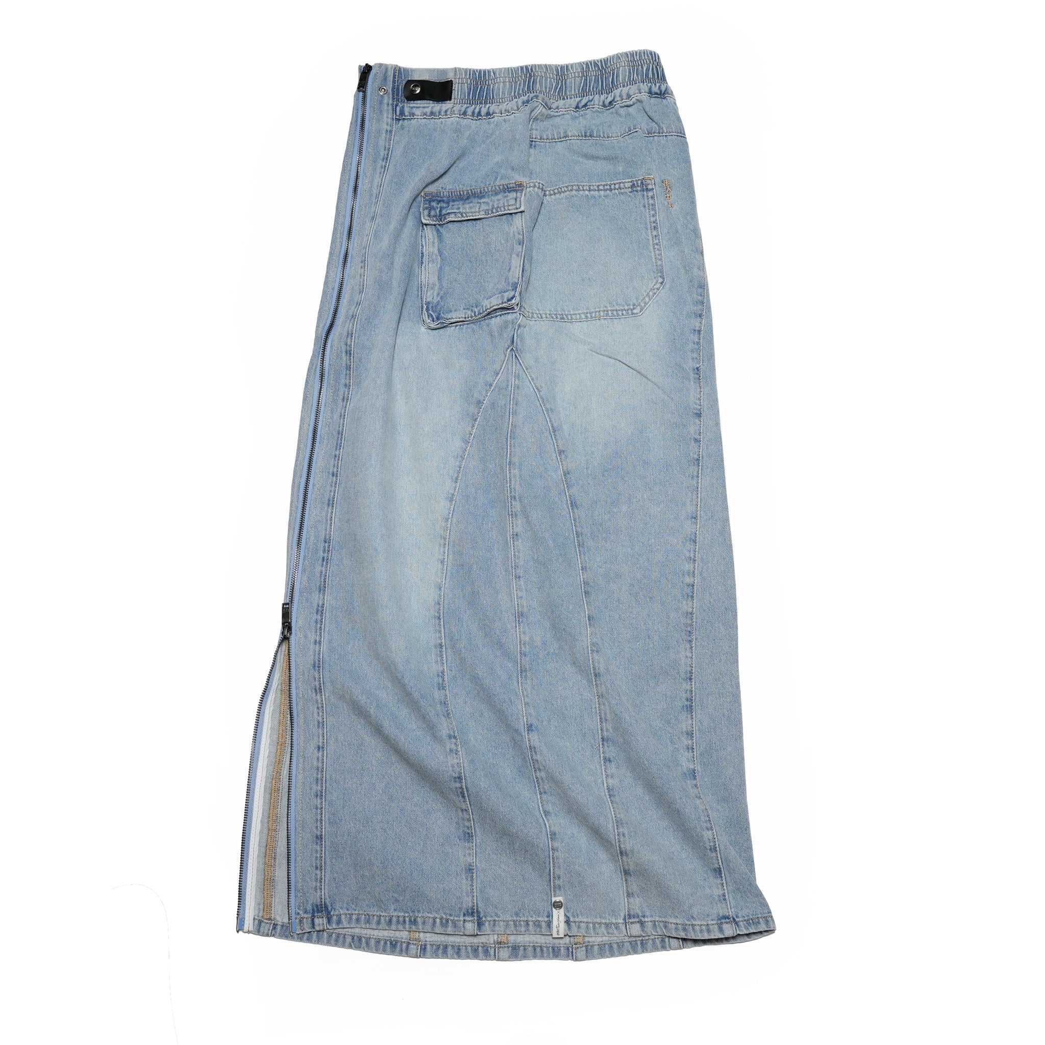 26791_SOFT BLUE | SOFT BLUE PARACHUTE DENIM SKIRT | Color:Soft Blue【ONE TEASPOON_ワンティースプーン】