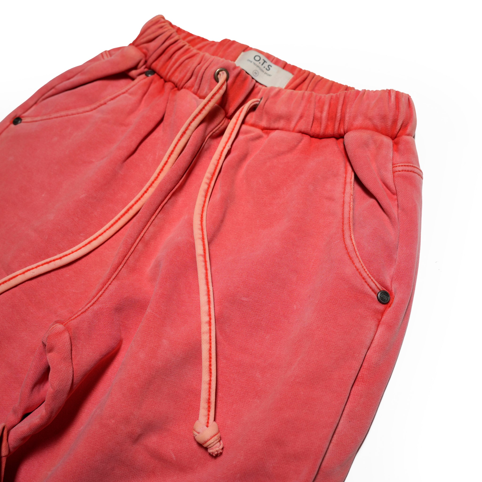 26815_HYPER CORAL | HYPER CORAL WIDE LEG SWEAT PANTS | Color:Hyper Coral【ONE TEASPOON_ワンティースプーン】