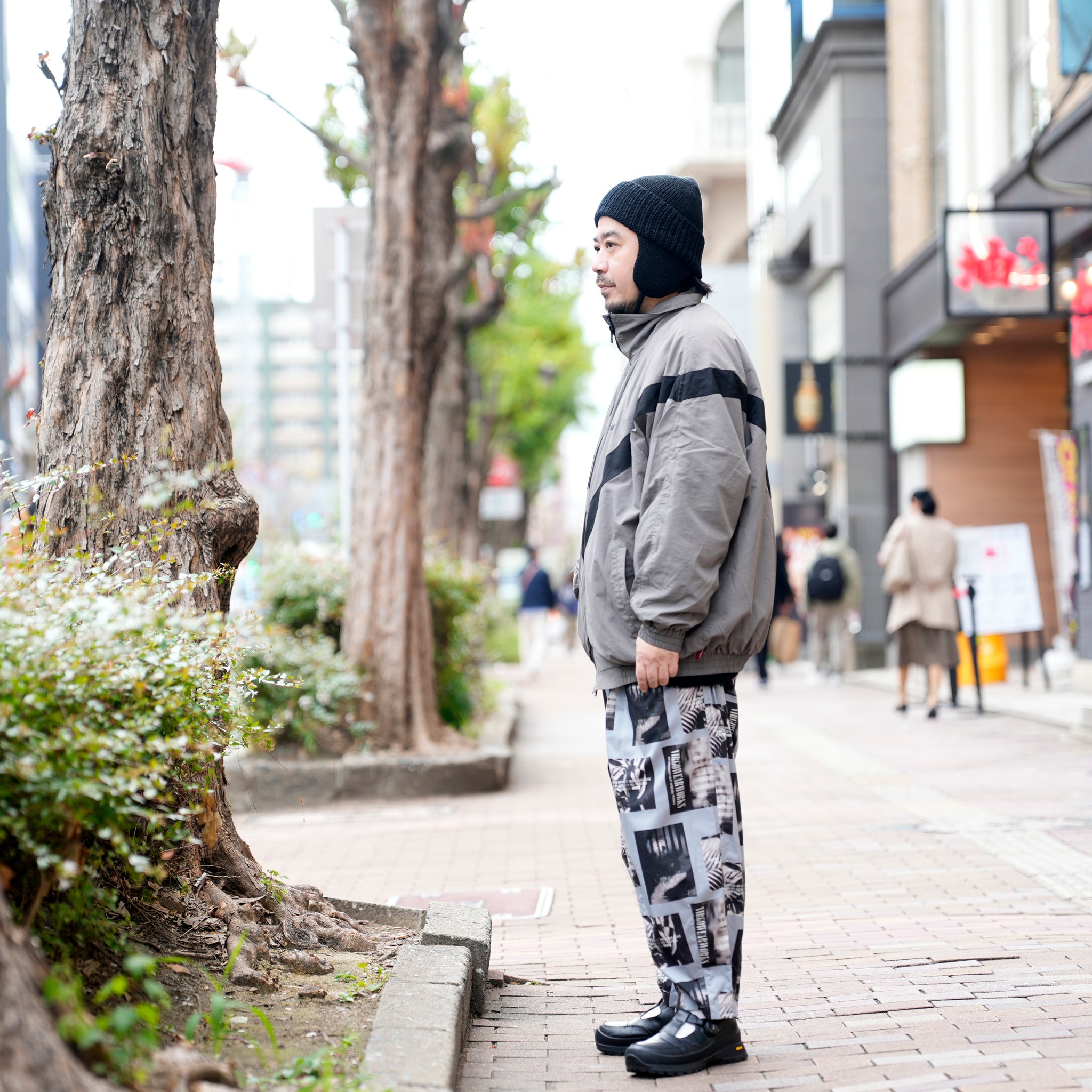 VG-JKT-390 | FLORA PANTHER REVERSIBLE JACKET | Gray【VIRGOwearworks_ヴァルゴウェアワークス】