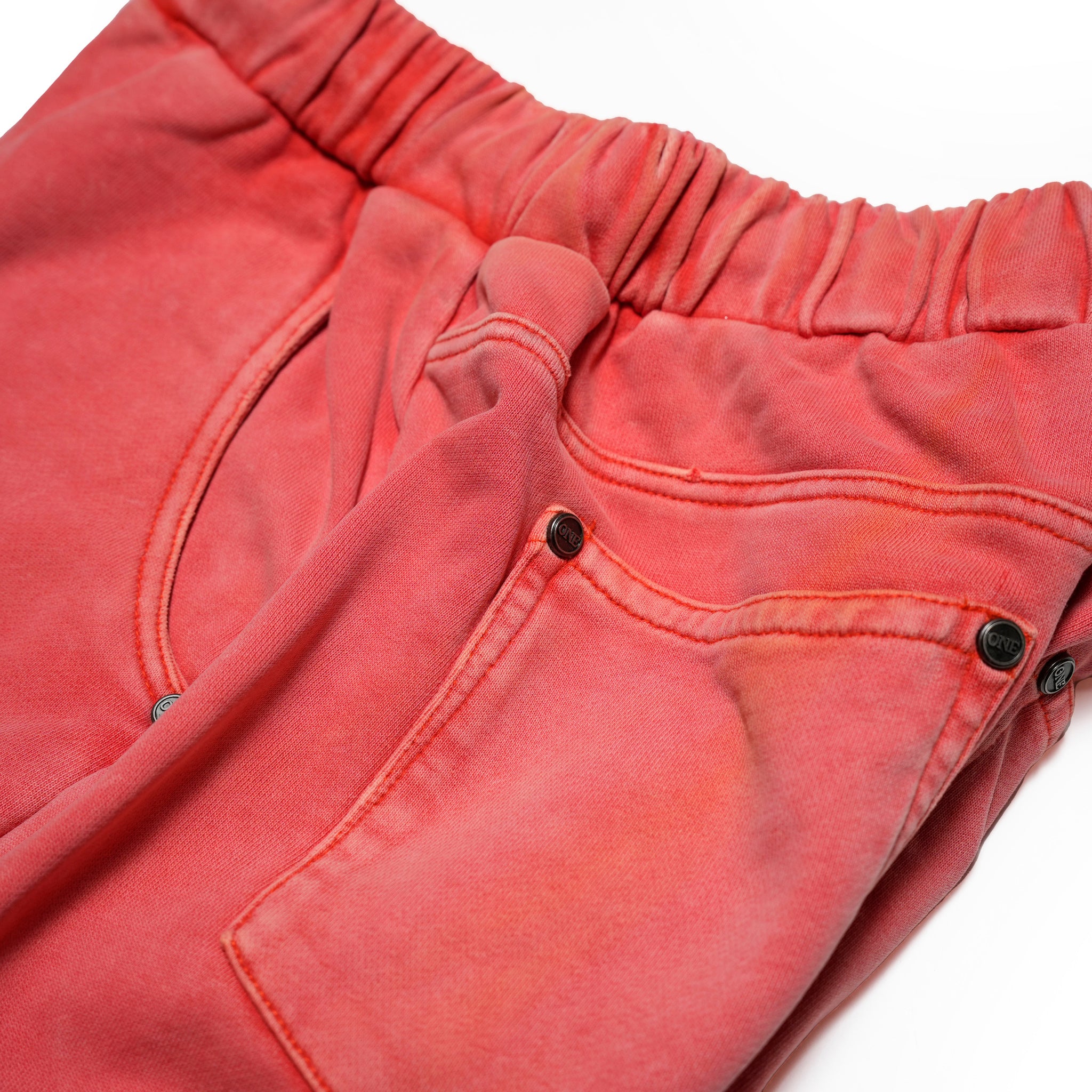 26815_HYPER CORAL | HYPER CORAL WIDE LEG SWEAT PANTS | Color:Hyper Coral【ONE TEASPOON_ワンティースプーン】