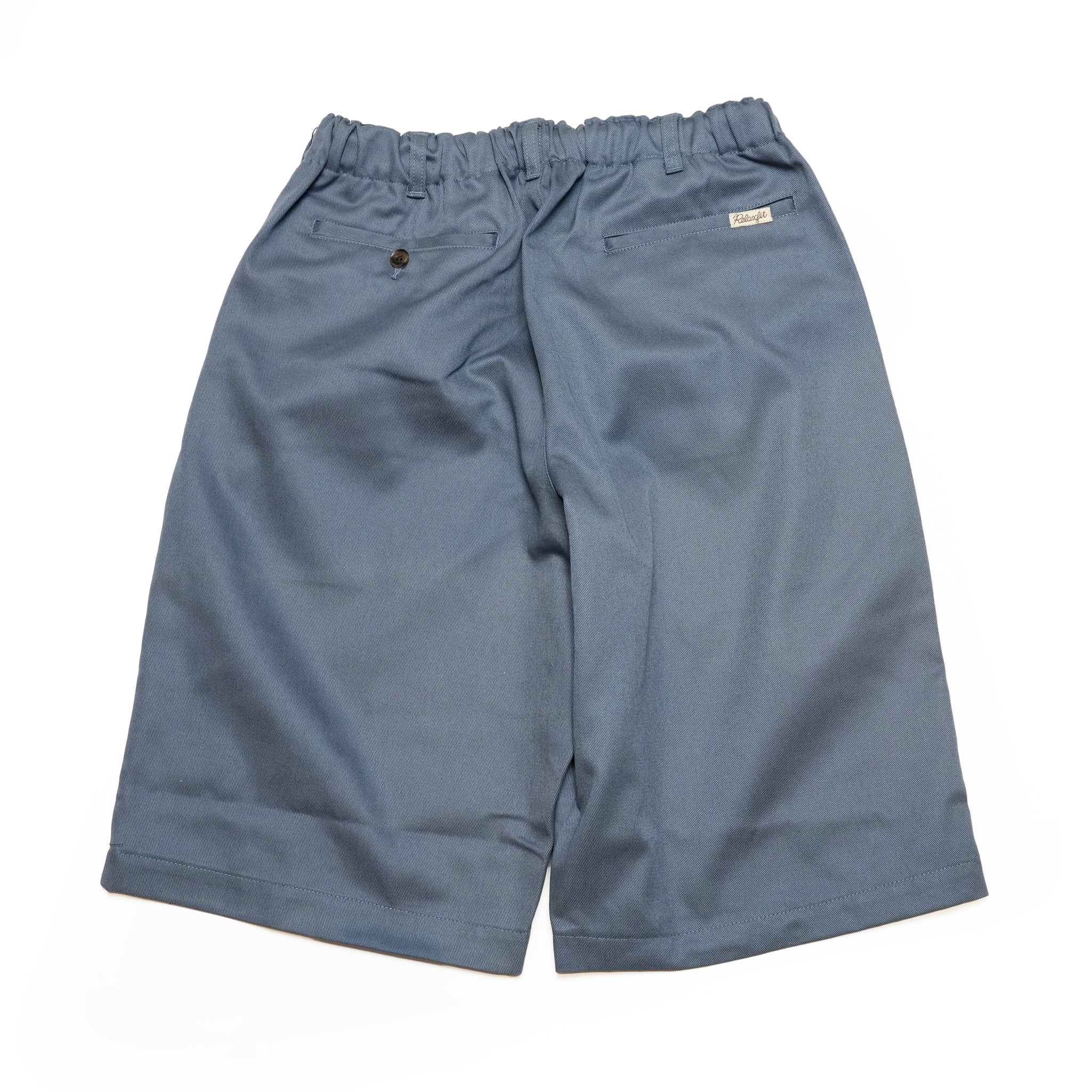 RELAX FIT №141 [ Chicano shorts ] | Col_BLACK/GREYSH BLUE