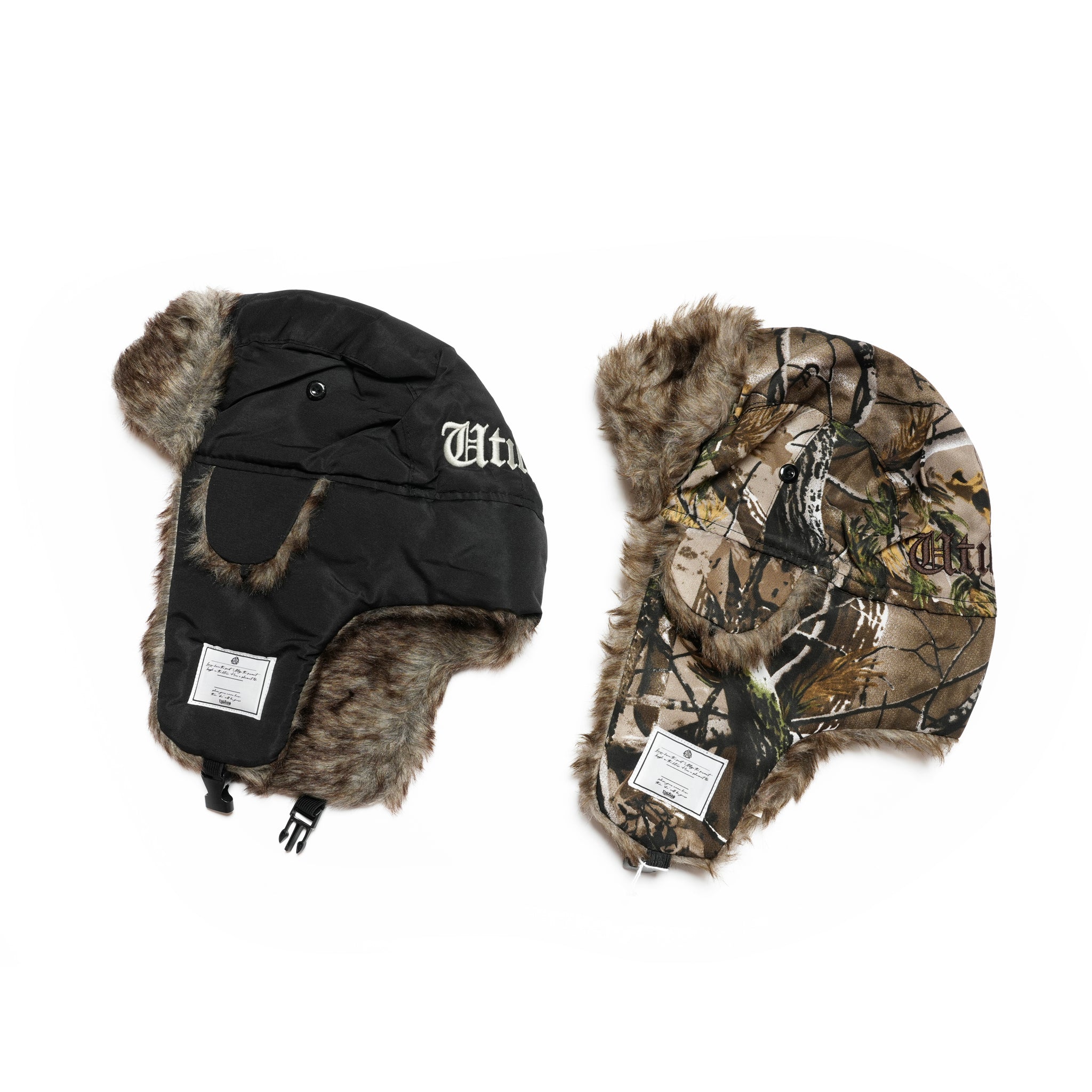 ef404-28 | EFFECTEN / Utility embroidery flight cap | Color:Brown Leaf / Black【EFFECTEN_エフェクテン】