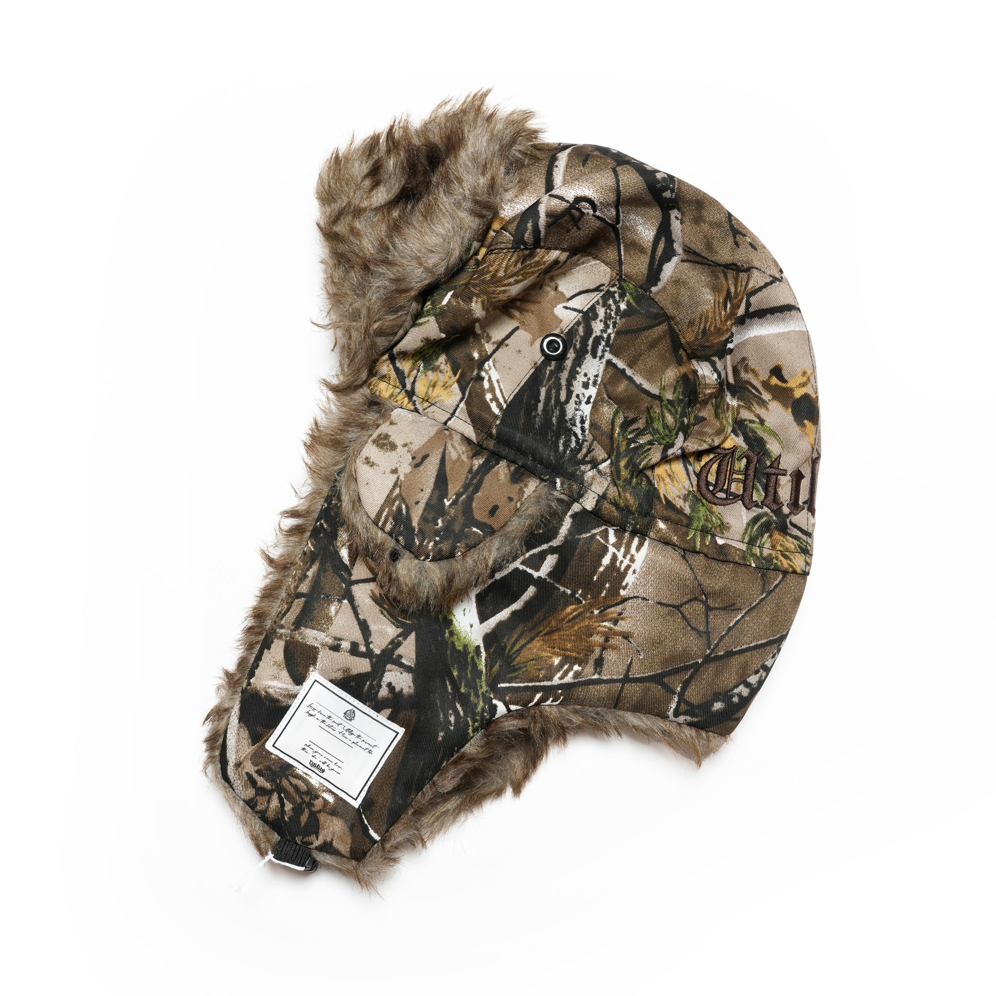 ef404-28 | EFFECTEN / Utility embroidery flight cap | Color:Brown Leaf / Black【EFFECTEN_エフェクテン】