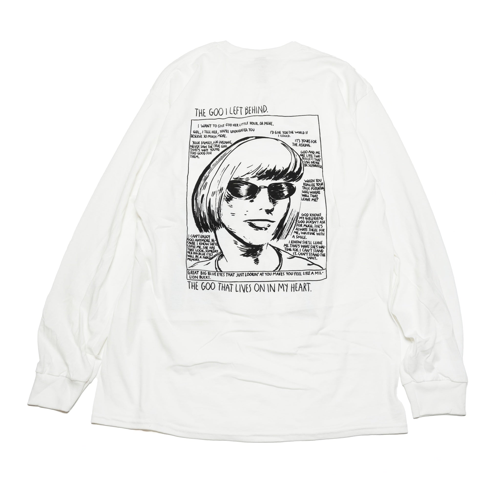 Sonic Youth Echo [L/S White] Tee (KF)【Kung Fu Inc】