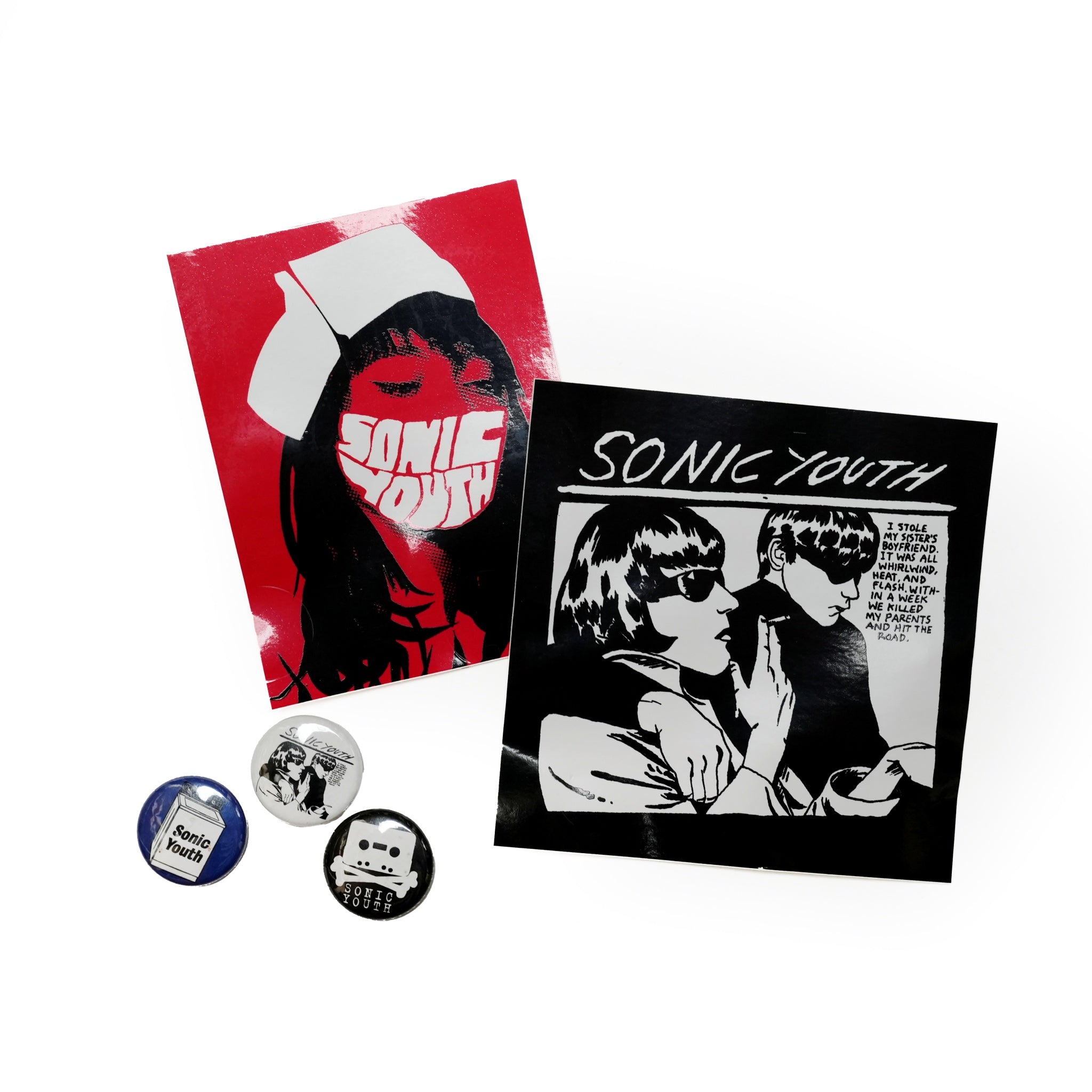 Sonic Youth Goo/Nurse Button Sticker Pack (KF)【Kung Fu Inc】