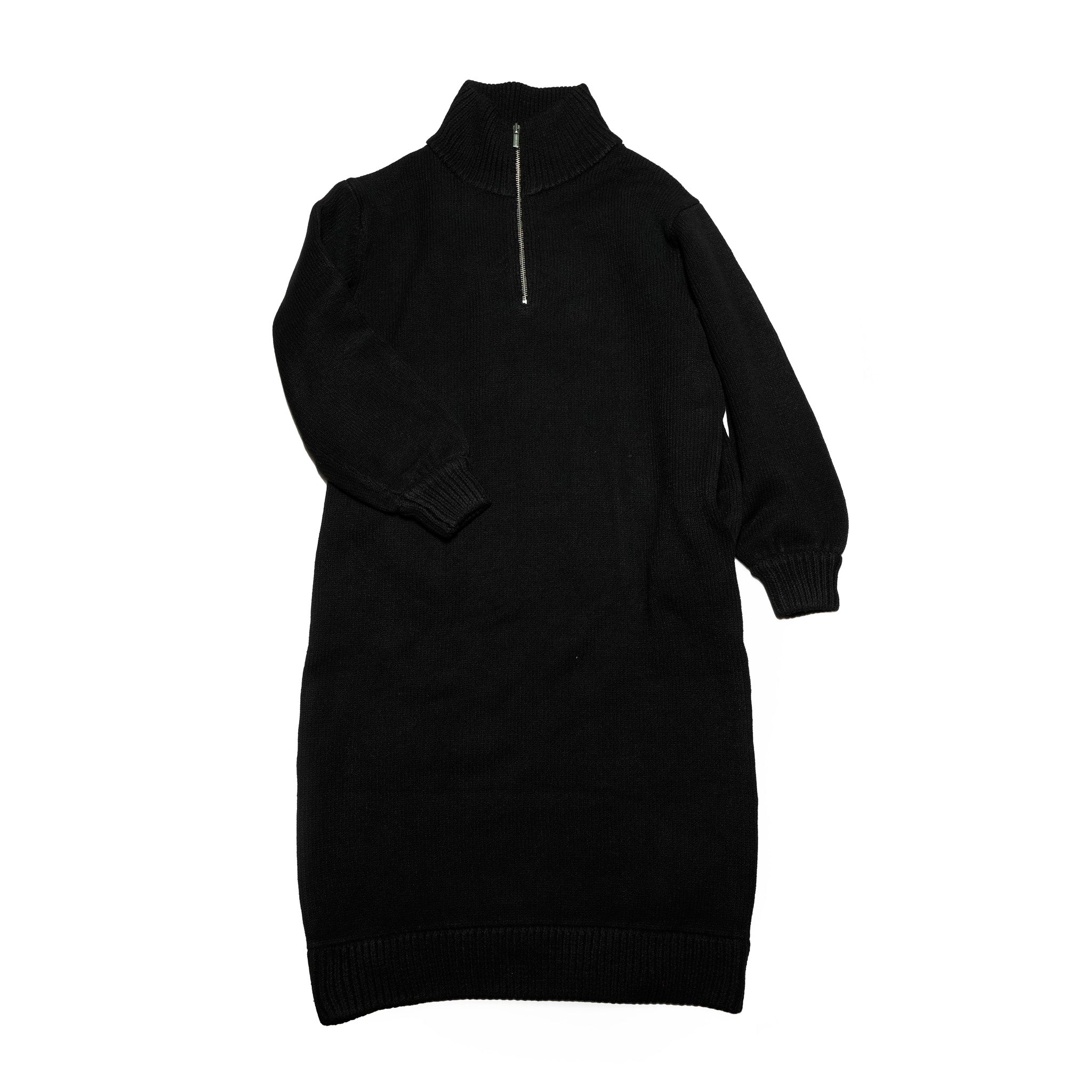 Half Zip Warm Onepiece | Color:Black【AMBERGLEAM_アンバーグリーム】| 1155131218