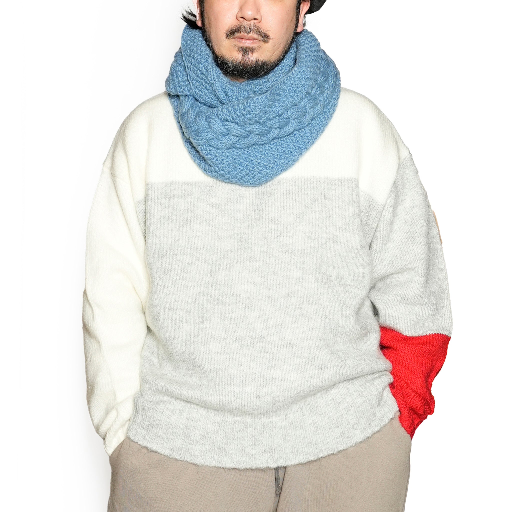 RELAX FIT №133 [ Ring Muffler “Mebius” ] サンマリノブルー【RELAX FIT_リラックスフィット】