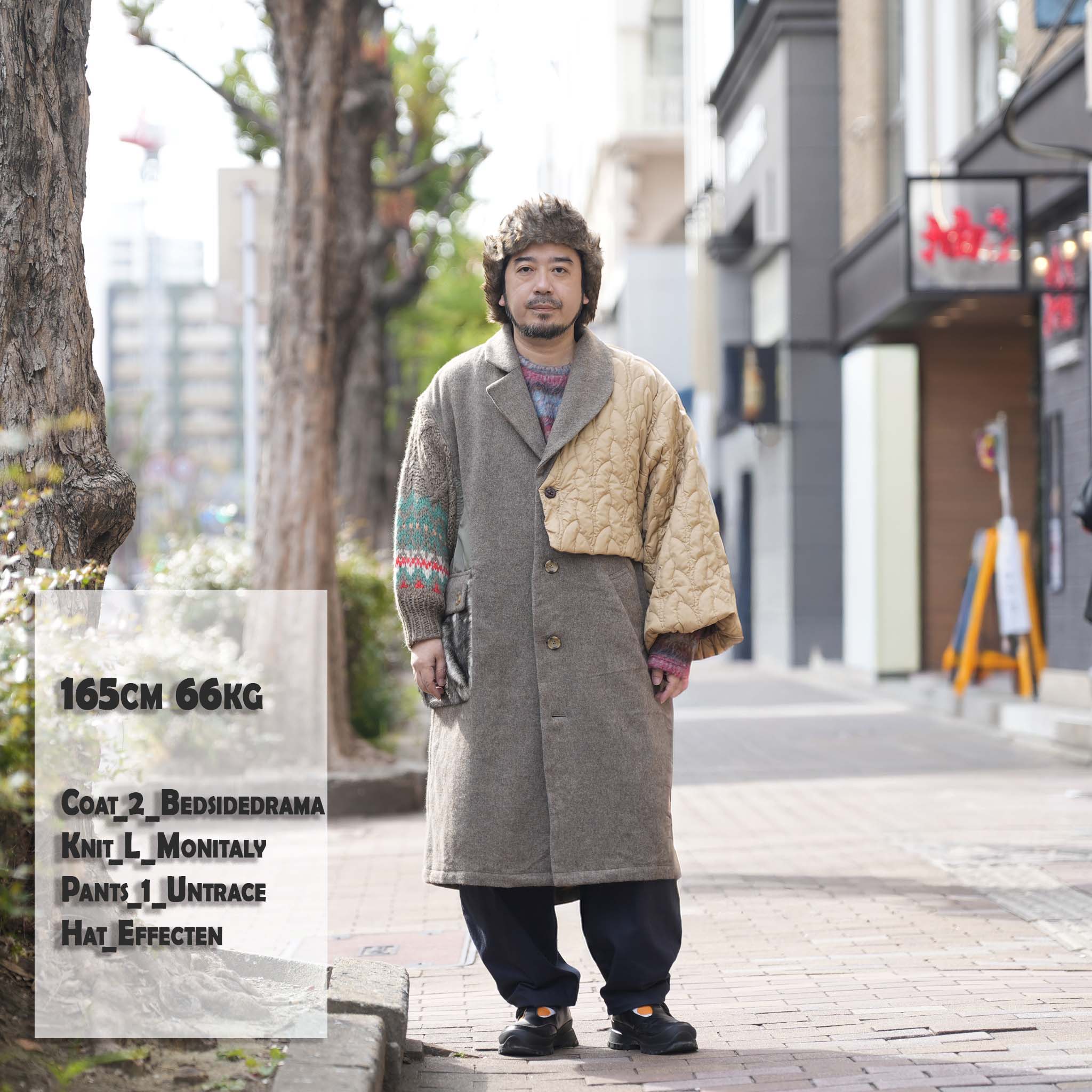 OOPARTS Mix Gawn Coat | Color_Beige | No_bsd25aw-01_beige【BEDSIDEDRAMA_ベッドサイドドラマ】