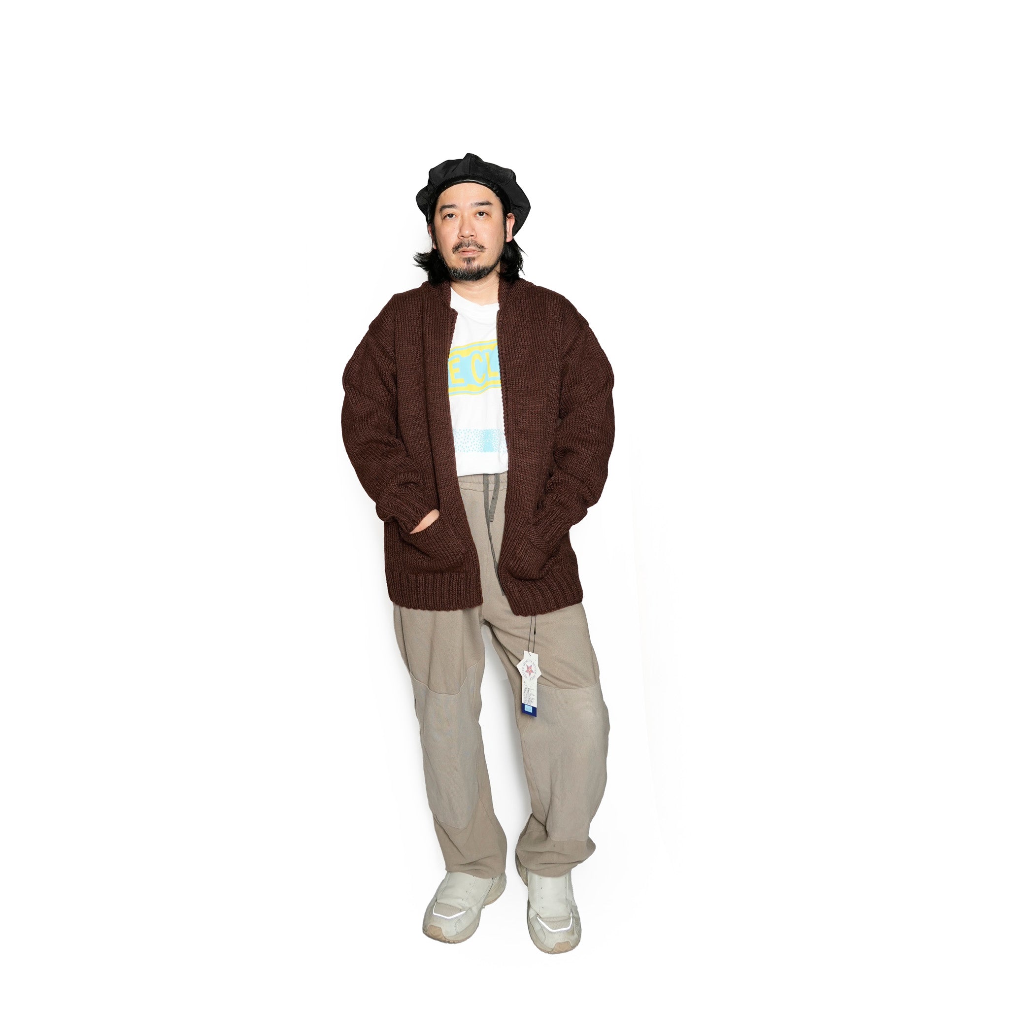 RELAX FIT №132 [ [ Zipup Cowichan sweater “ Texas ” ] Color:Coffee brown【RELAX FIT_リラックスフィット】