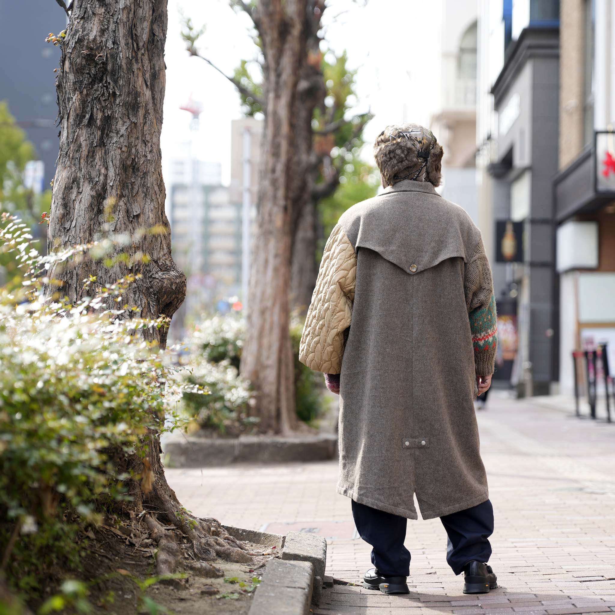 OOPARTS Mix Gawn Coat | Color_Beige | No_bsd25aw-01_beige【BEDSIDEDRAMA_ベッドサイドドラマ】