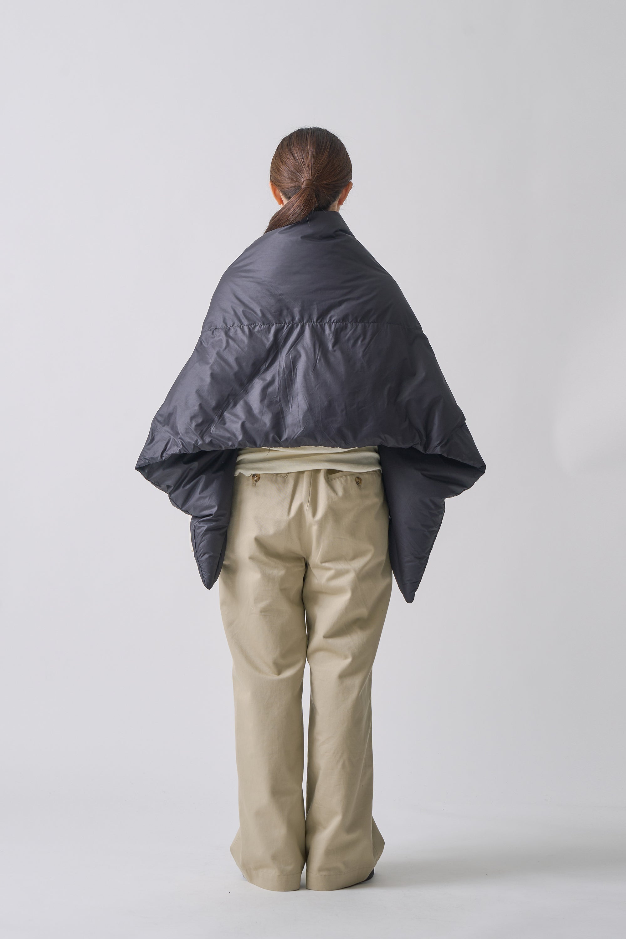 REVERSIBLE DOWN CAPE | Color_Black | No_few25wac5349_black【MIFFEW_ミフュー】
