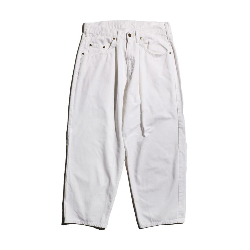 DENIM BAGGY PANTS | Color_#07 White | No_gh5s013d_#07 white【GUNG HO_ガンホー】【入荷予定アイテム・入荷連絡可能】