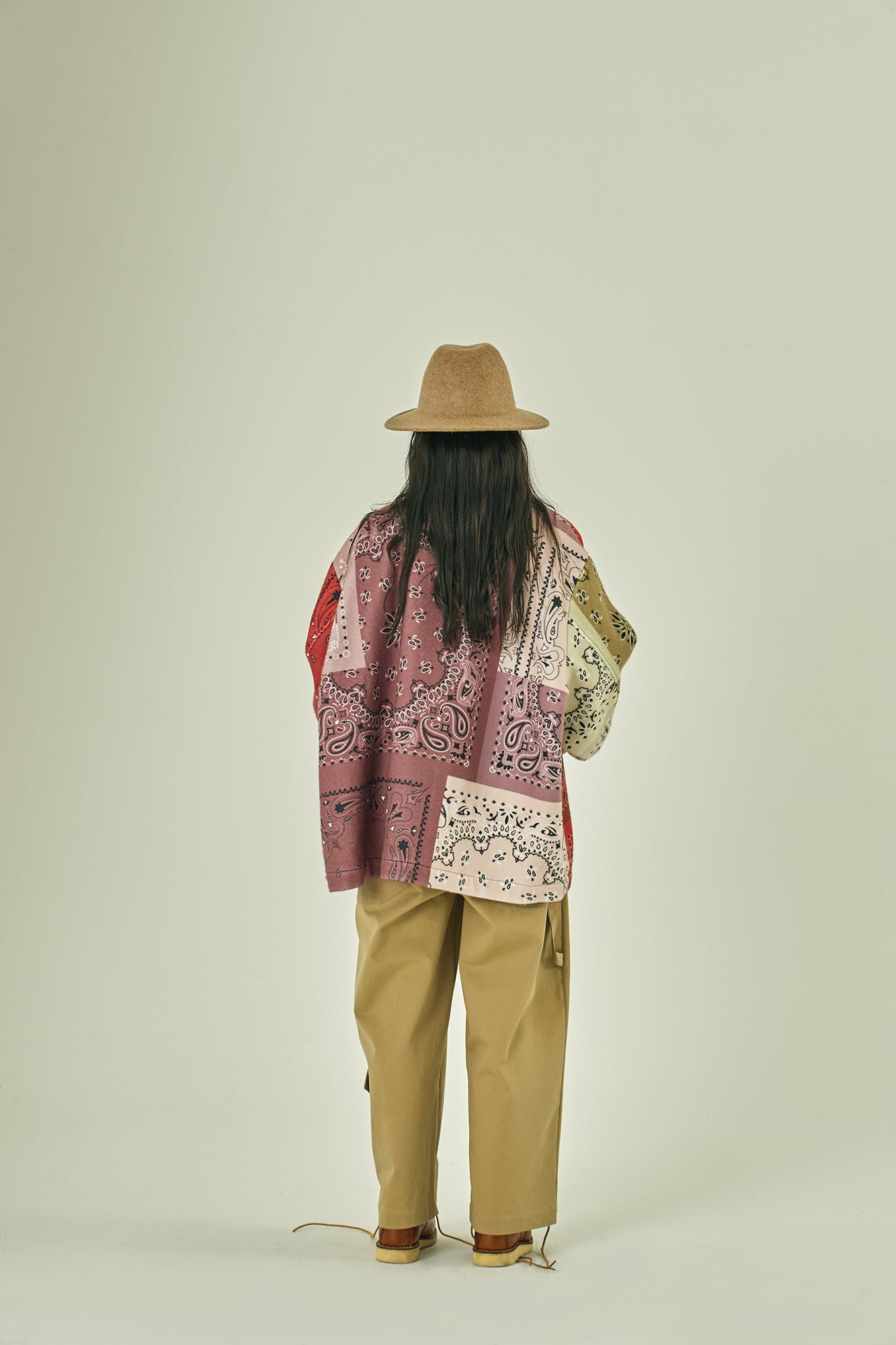 G63103A_MT.RD  | BANDANA FLEECE JACKET-MT.RD 【GORT_ゴート】