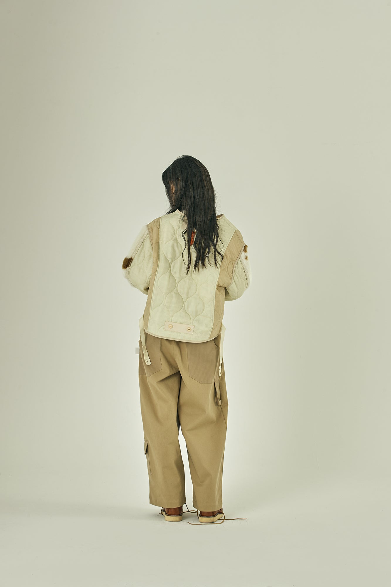 G63302A_BG | PATCHWORK WIDE WORK PANTS A type- BG【GORT_ゴート】