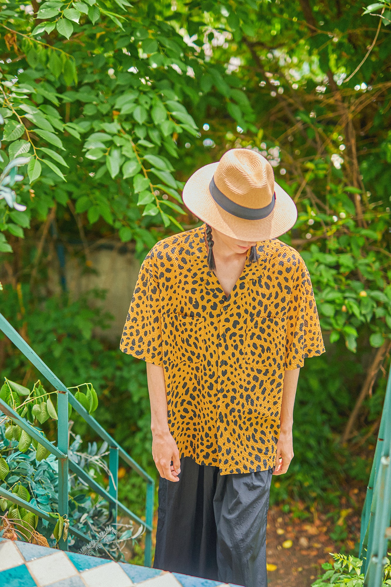 G62201_MU | LEOPARD ALOHA SHIRTS-MU | COlor:MUSTARD【GORT_ゴート】