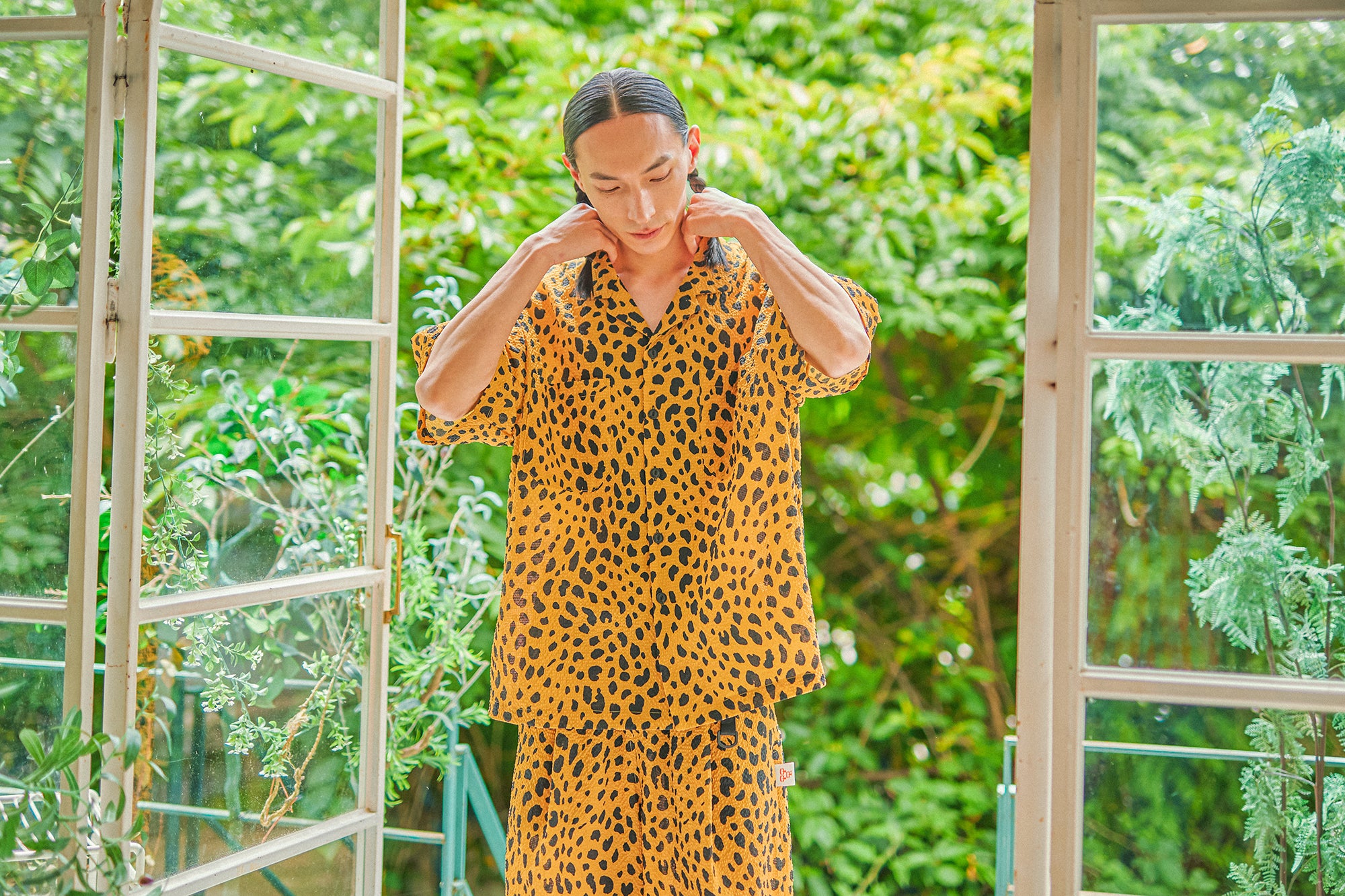 G62201_MU | LEOPARD ALOHA SHIRTS-MU | COlor:MUSTARD【GORT_ゴート】