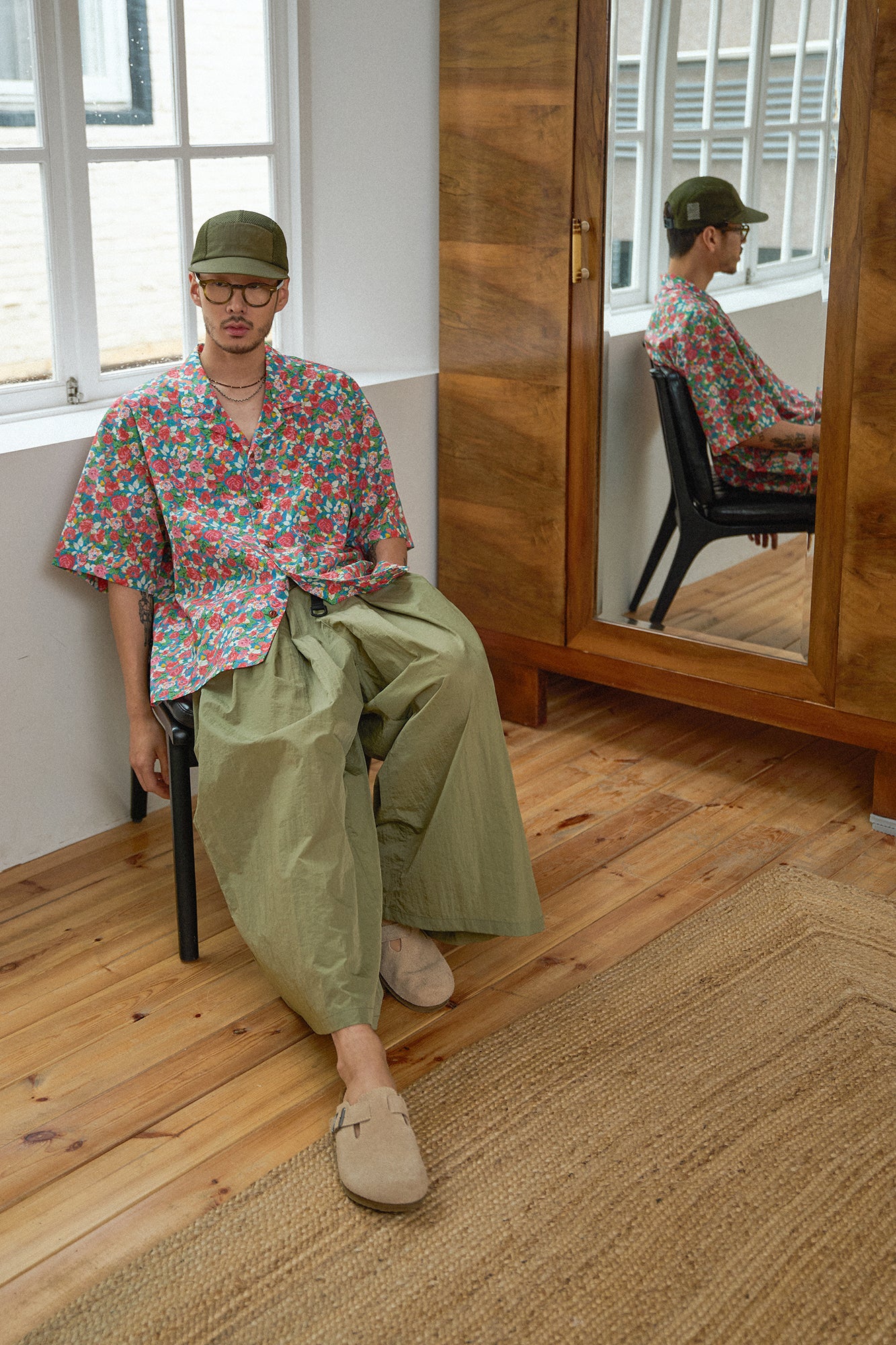 G72203_MT | 80S COTTON FLOWER HAWAIIAN SHIRTS-MT | Color:Multi【GORT_ゴート】