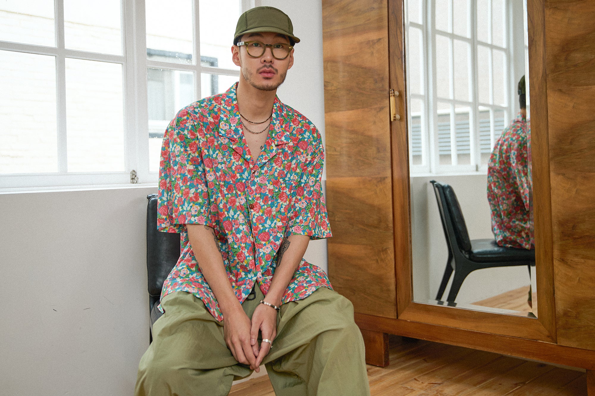 G72203_MT | 80S COTTON FLOWER HAWAIIAN SHIRTS-MT | Color:Multi【GORT_ゴート】