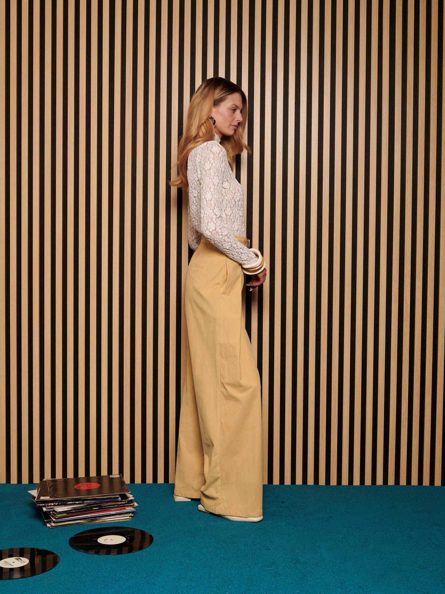 Willis Lace Top | Color_White | No_32GH02TOG401WHT_WHITE【GHOSPELL_ゴスペル】