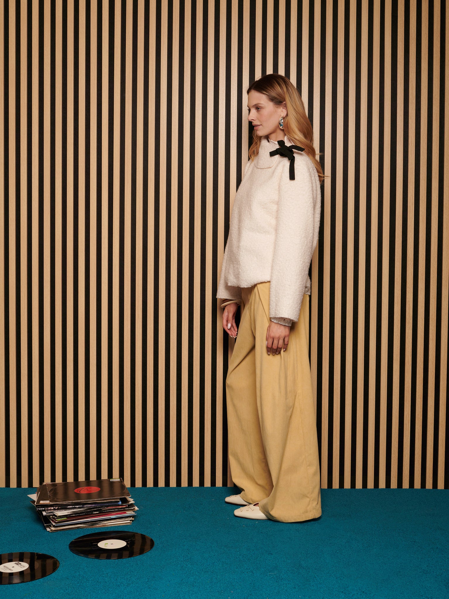 Jules Quilted Jacket | Color_Ivory | No_32GH02JKG132IVO_IVORY【GHOSPELL_ゴスペル】