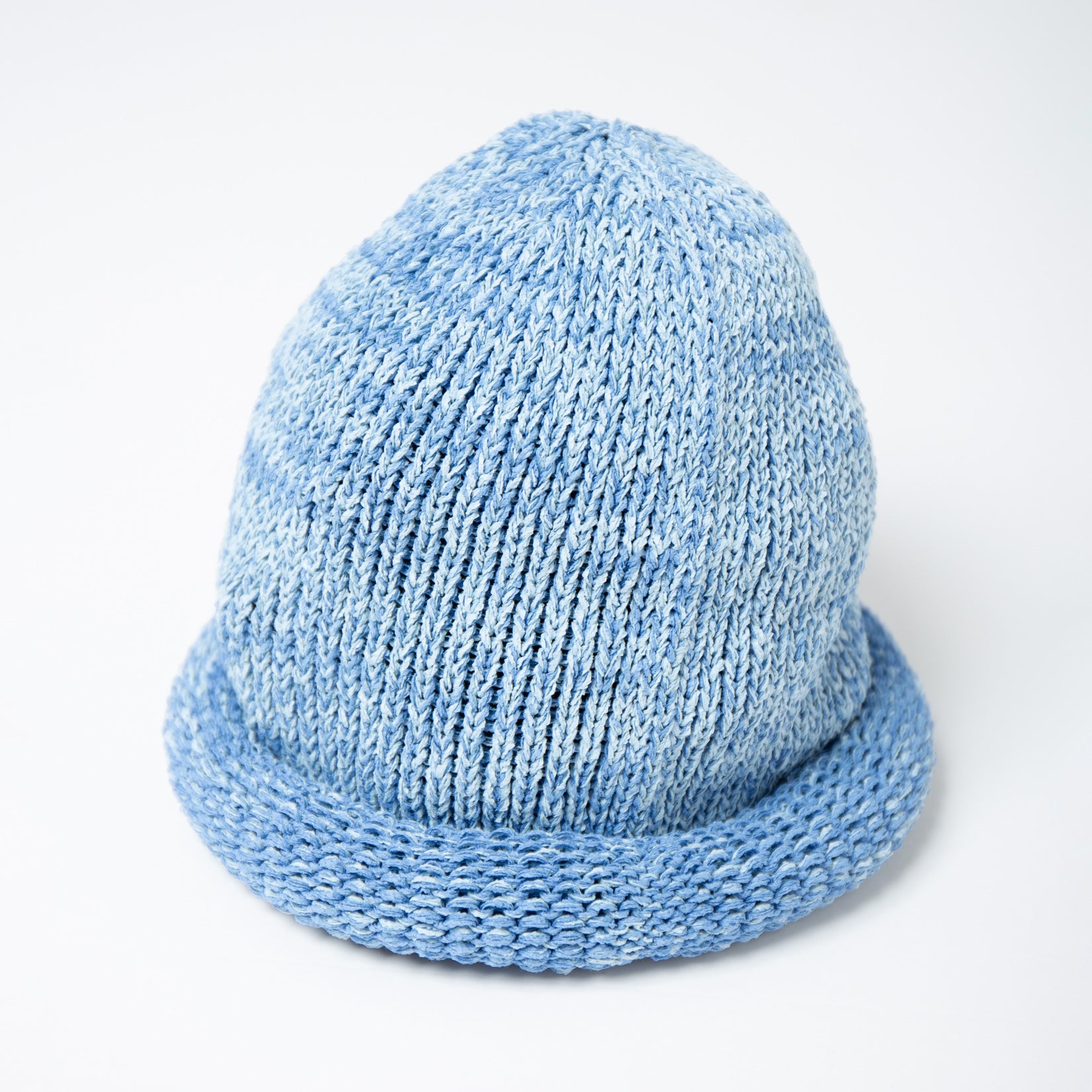 IA-24-097_Blue | Roll Knit Cap | Color:Blue【INDIETRO ASSOCIATION_インディエトロアソシエーション】【入荷予定アイテム・入荷連絡可能】