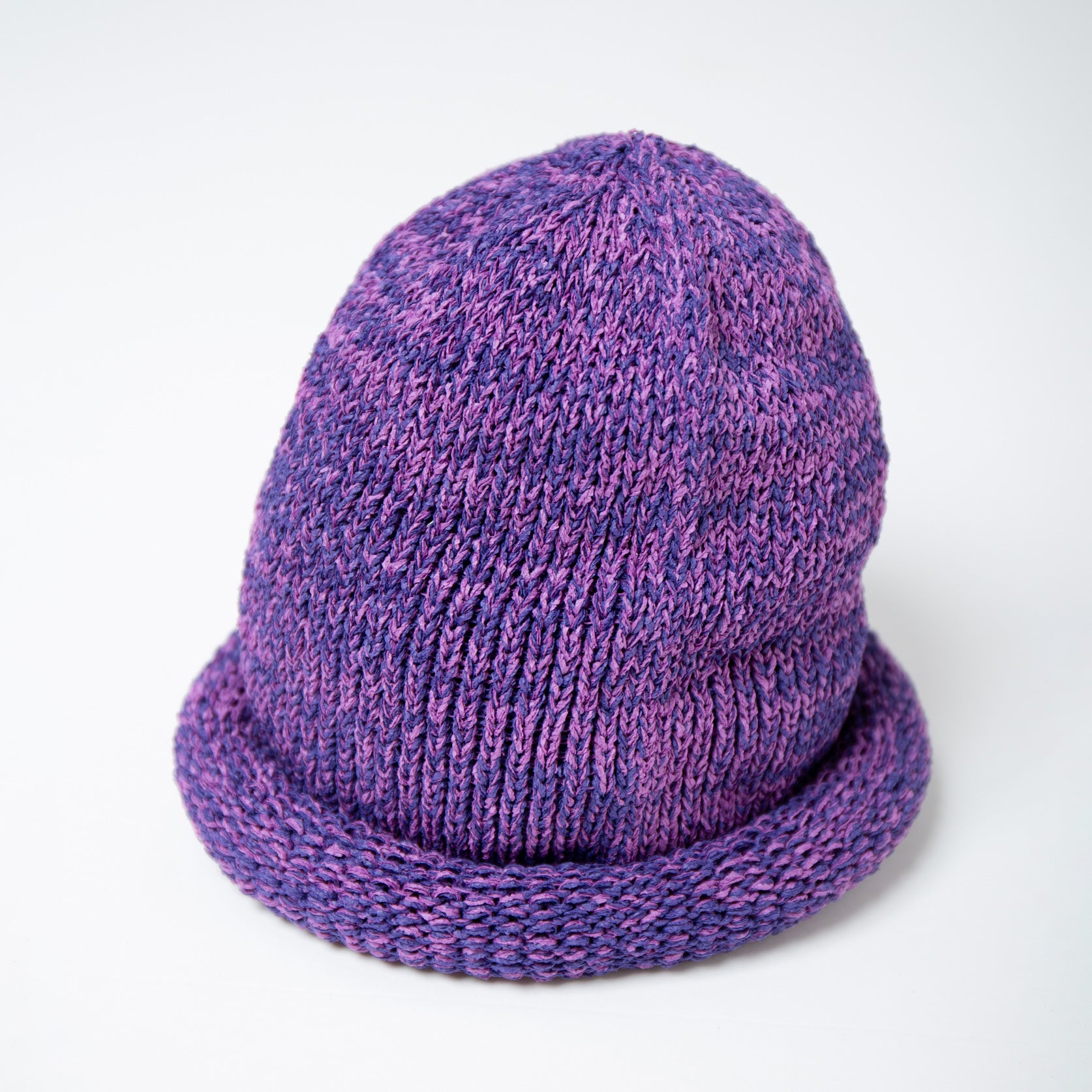 IA-24-097_Purple | Roll Knit Cap | Color:Purple【INDIETRO ASSOCIATION_インディエトロアソシエーション】【入荷予定アイテム・入荷連絡可能】