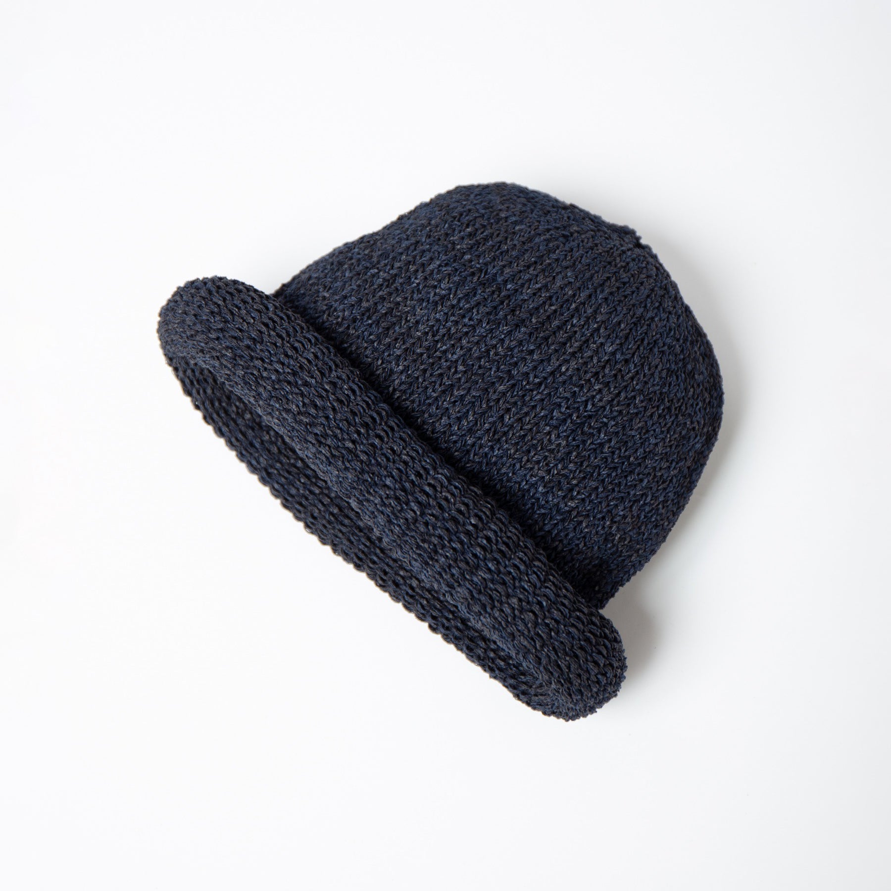 Roll Knit Cap | Color_Black | No_IA-24-097_Black【INDIETRO ASSOCIATION_インディエトロアソシエーション】【入荷予定アイテム・入荷連絡可能】