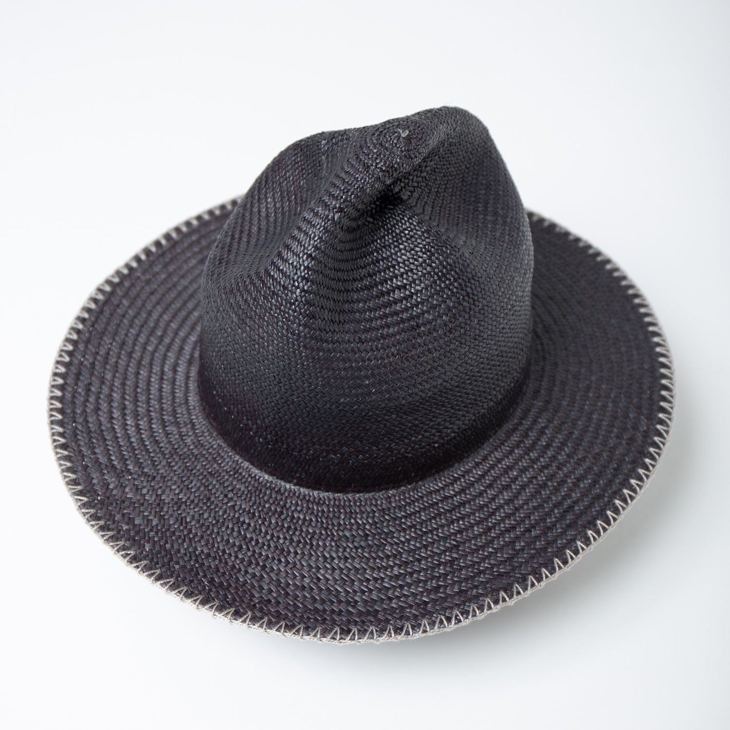 IA-25-120_Black | Mountain Panama Hat | Color:Black【INDIETRO ASSOCIATION_インディエトロアソシエーション】【入荷予定アイテム・入荷連絡可能】