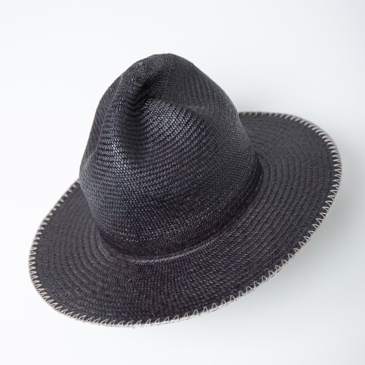 IA-25-120_Black | Mountain Panama Hat | Color:Black【INDIETRO ASSOCIATION_インディエトロアソシエーション】【入荷予定アイテム・入荷連絡可能】